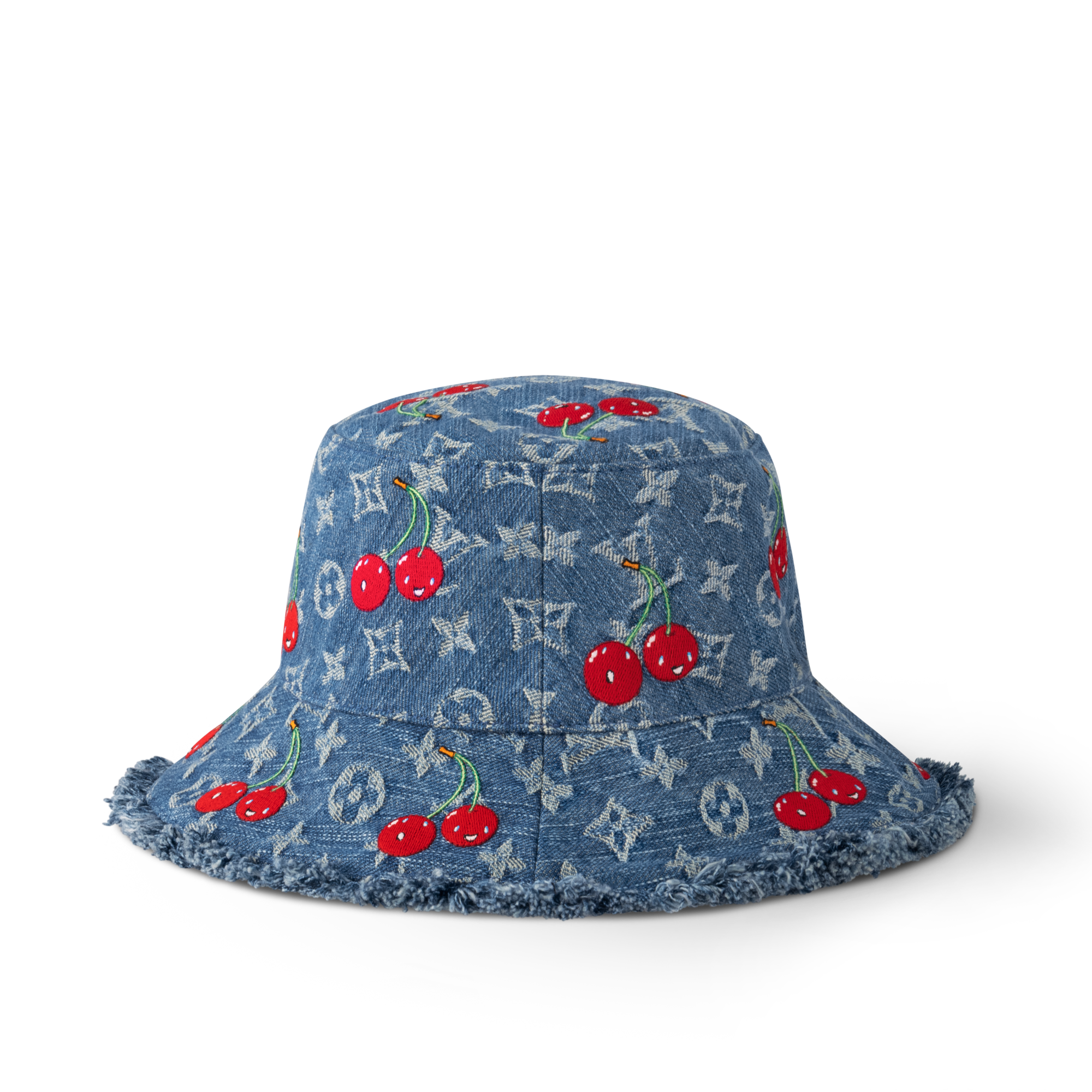 S00 Accessories Hats and Gloves LV x TM Denim Cerise Bucket Hat | Louis Vuitton ® (Product zoom)