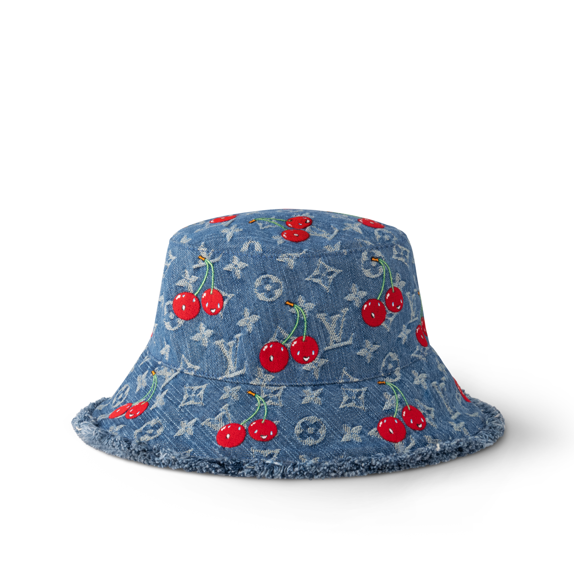 S00 Accessories Hats and Gloves LV x TM Denim Cerise Bucket Hat | Louis Vuitton ® (Product zoom)