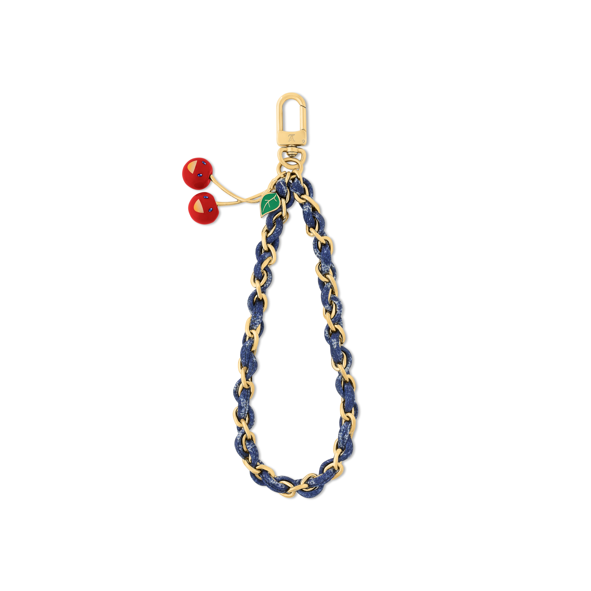 S00 Accessories Key Holders and Bag Charms LV x TM Denim Cerise Phone Holder | Louis Vuitton ® (Product zoom)