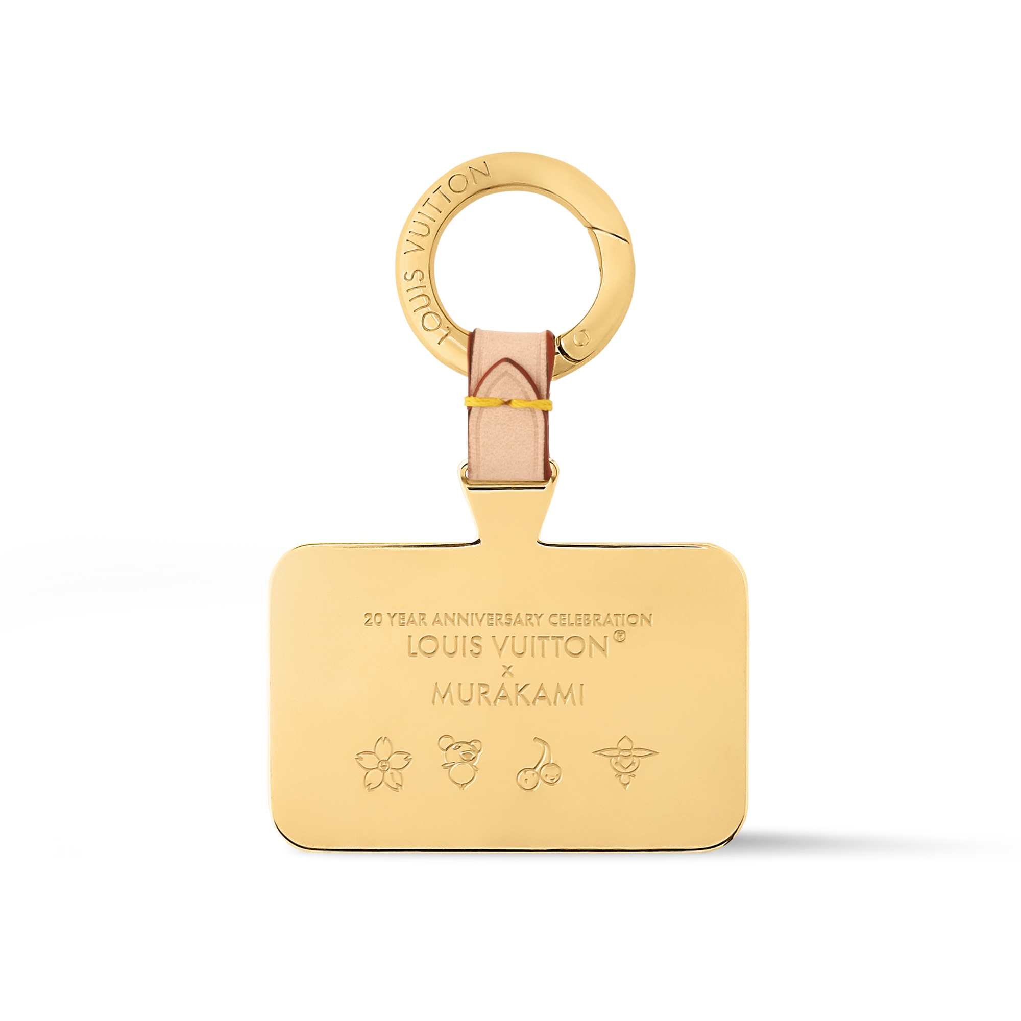 S00 Accessories Key Holders and Bag Charms LV x TM Denim Cerise Phone Holder | Louis Vuitton ® (Product zoom)