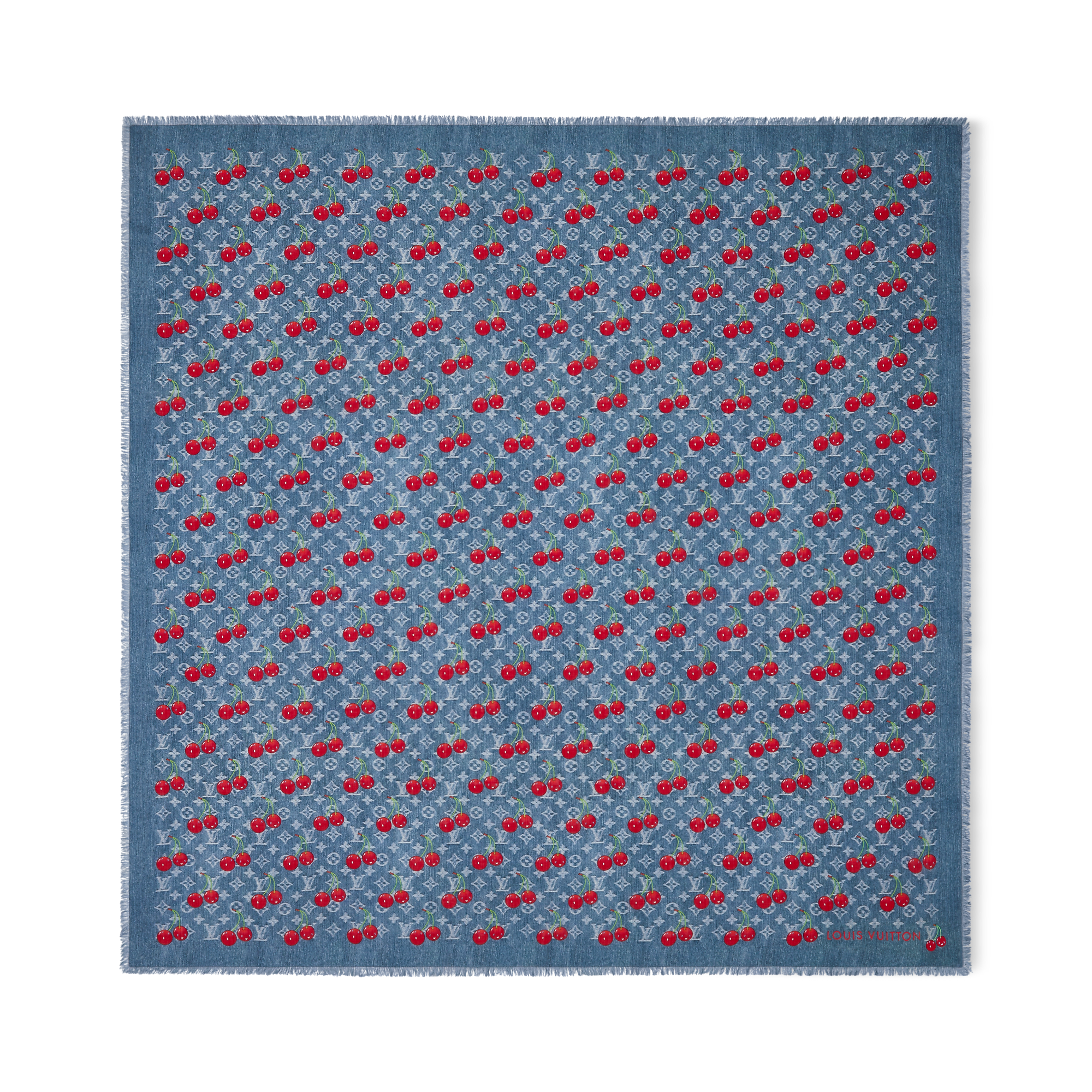 LV x TM Denim Cerise Shawl