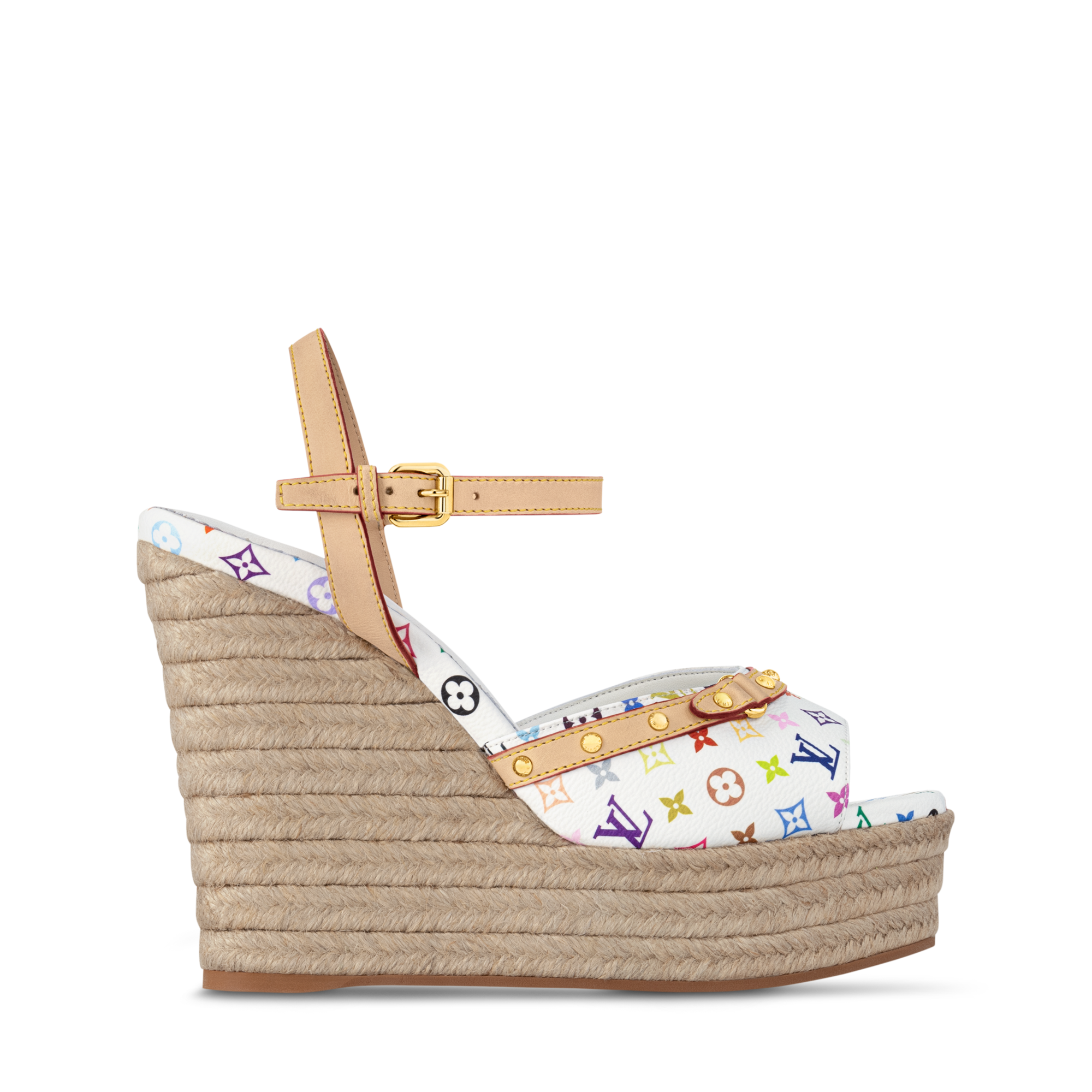  Shoes Sandals and Espadrilles  LV x TM Helios Wedge Sandal | Louis Vuitton ® (Product zoom)