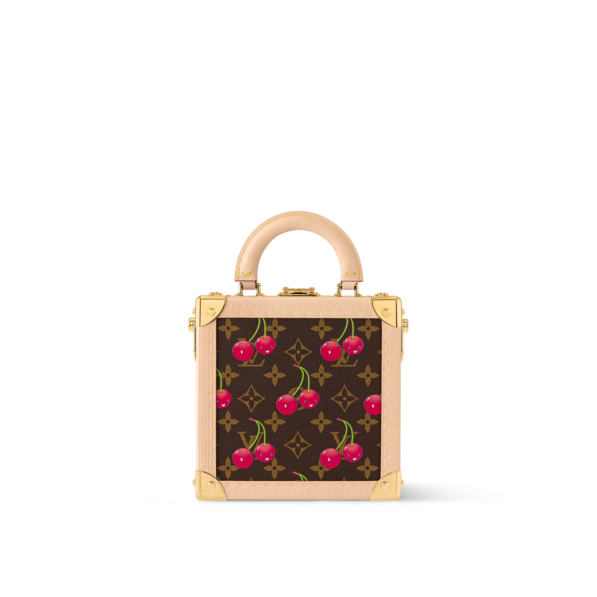 Other Monogram Canvas Trunks and Boxes Wearable Trunks LV x TM Mini Square Trunk Cherry  | Louis Vuitton ® (Product zoom)