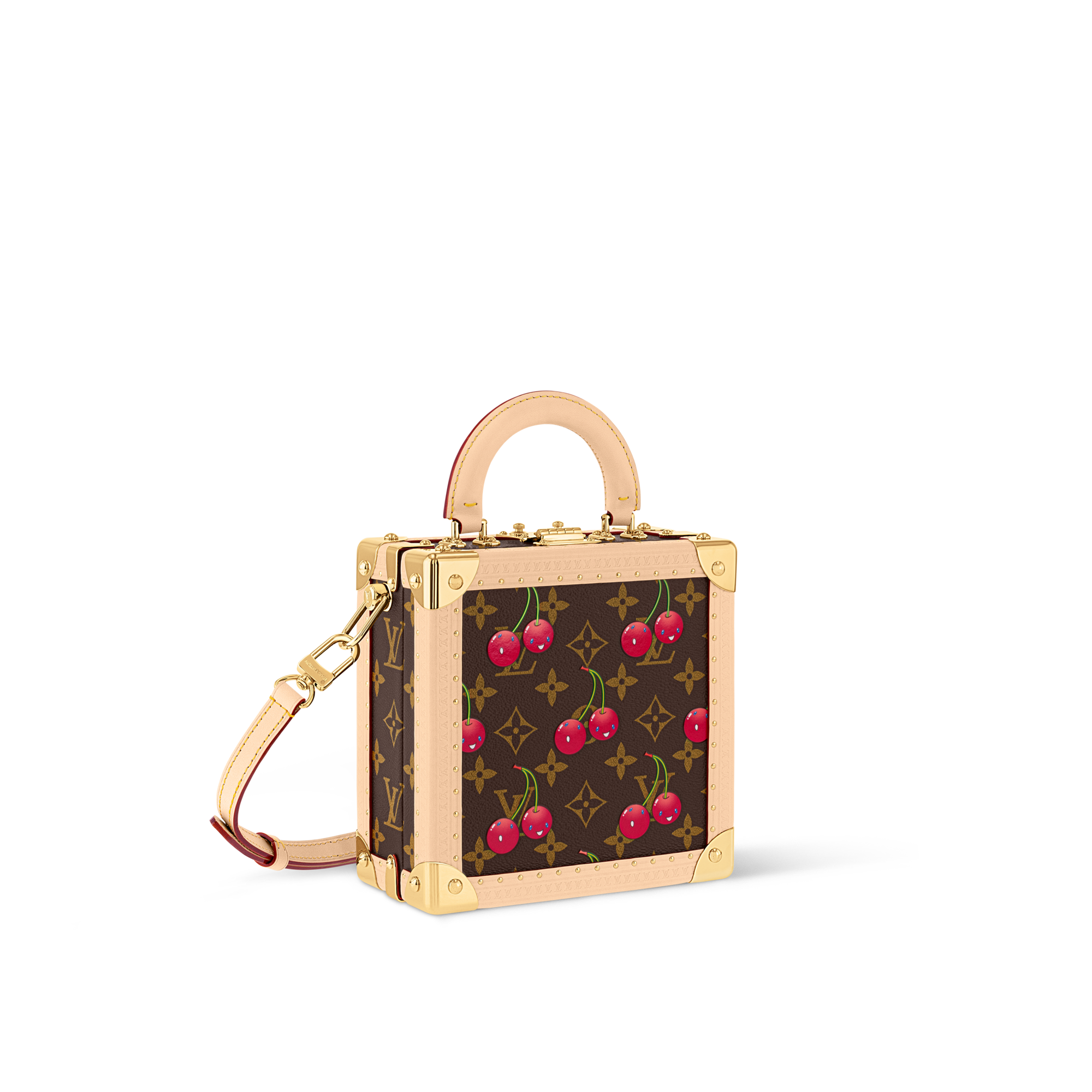 Other Monogram Canvas Trunks and Boxes Wearable Trunks LV x TM Mini Square Trunk Cherry  | Louis Vuitton ® (Product zoom)
