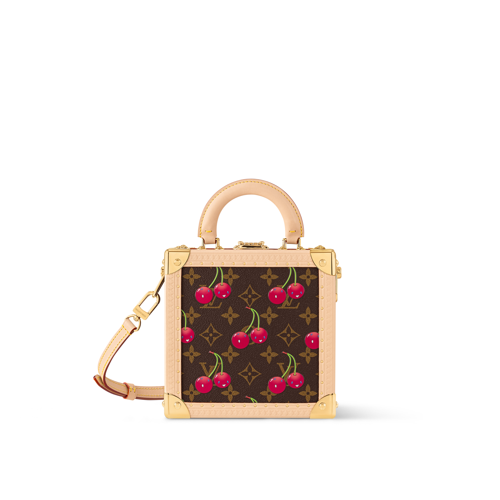 Other Monogram Canvas Trunks and Boxes Wearable Trunks LV x TM Mini Square Trunk Cherry  | Louis Vuitton ® (Product zoom)