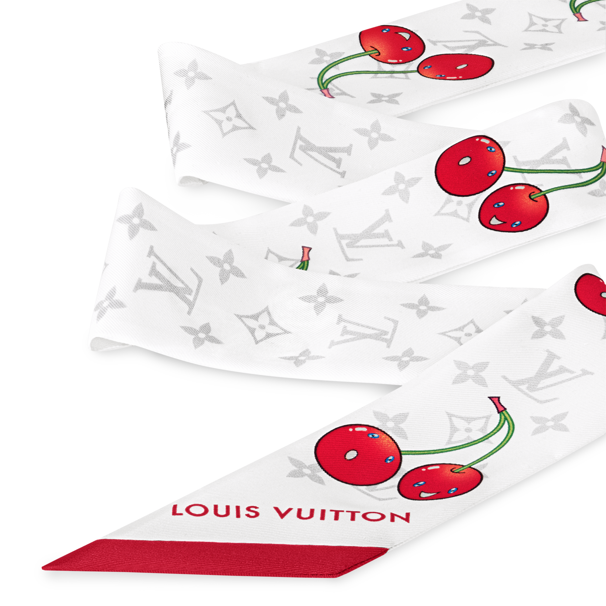 S00 Accessories Silk Squares and Bandeaus  LV x TM Monogram Cerise Bandeau | Louis Vuitton ® (Product zoom)
