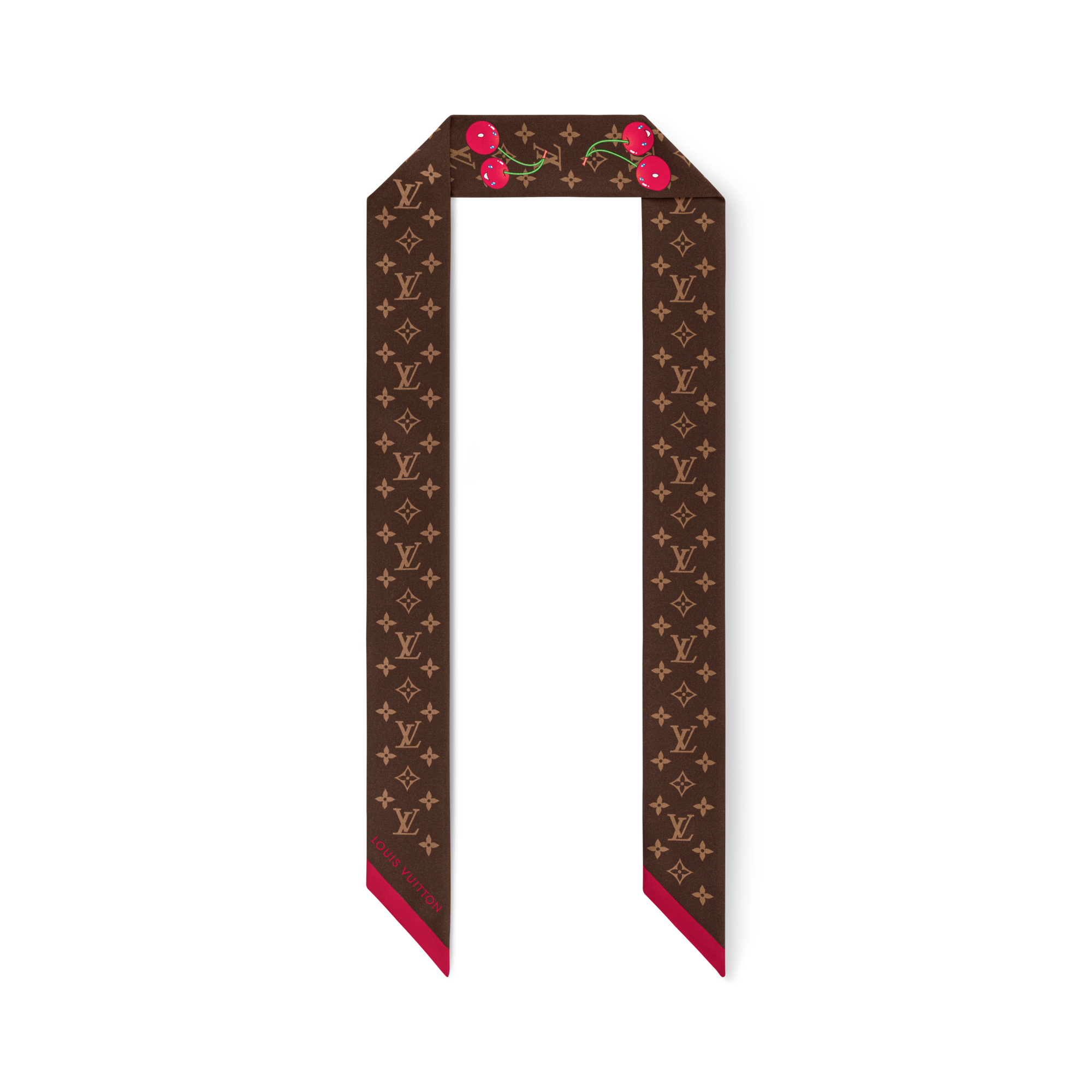 S00 Accessories Silk Squares and Bandeaus  LV x TM Monogram Cerise Bandeau | Louis Vuitton ® (Product zoom)