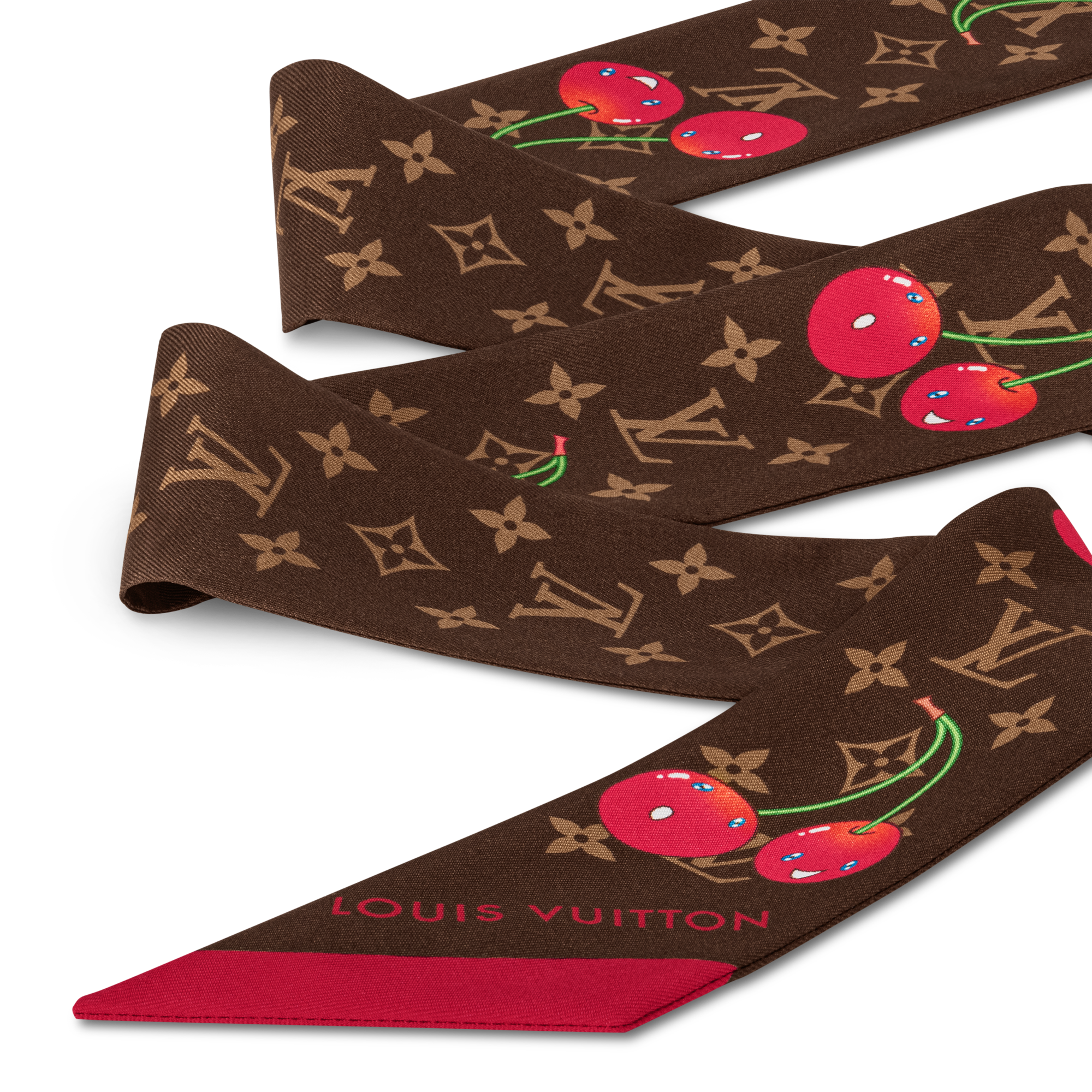 S00 Accessories Silk Squares and Bandeaus  LV x TM Monogram Cerise Bandeau | Louis Vuitton ® (Product zoom)