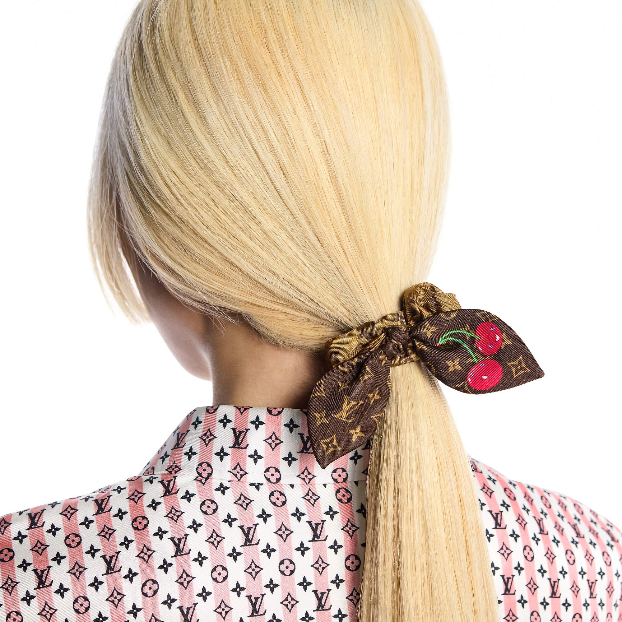 LV x TM Monogram Cerise Set of Scrunchies