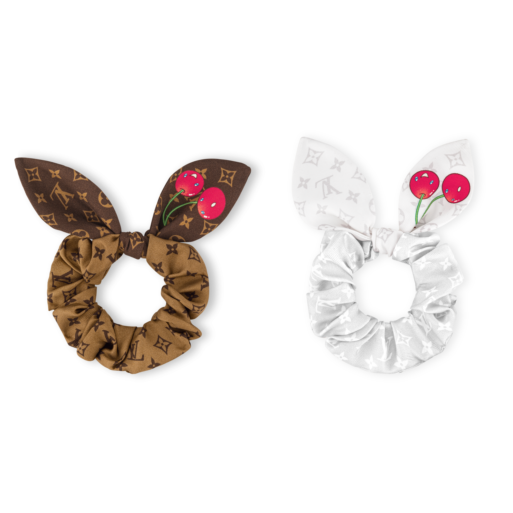 S00 Accessories Hair Accessories LV x TM Monogram Cerise Set of Scrunchies | Louis Vuitton ® (Product zoom)
