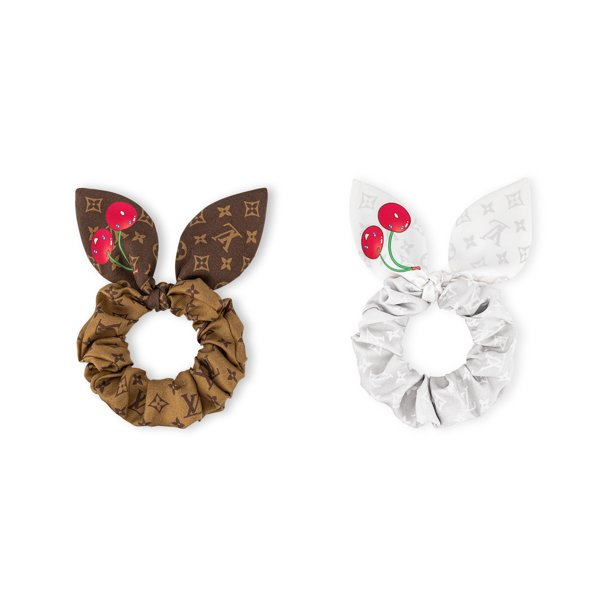 LV x TM Monogram Cerise Set of Scrunchies