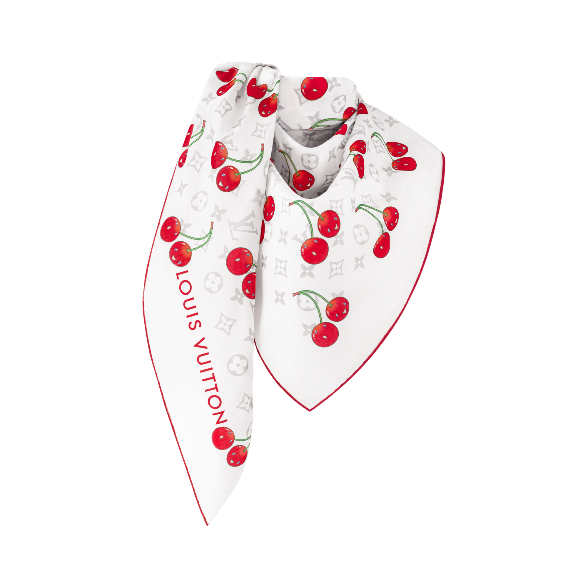 S00 Accessories Shawls and Stoles LV x TM Monogram Cerise Shawl | Louis Vuitton ® (Product zoom)