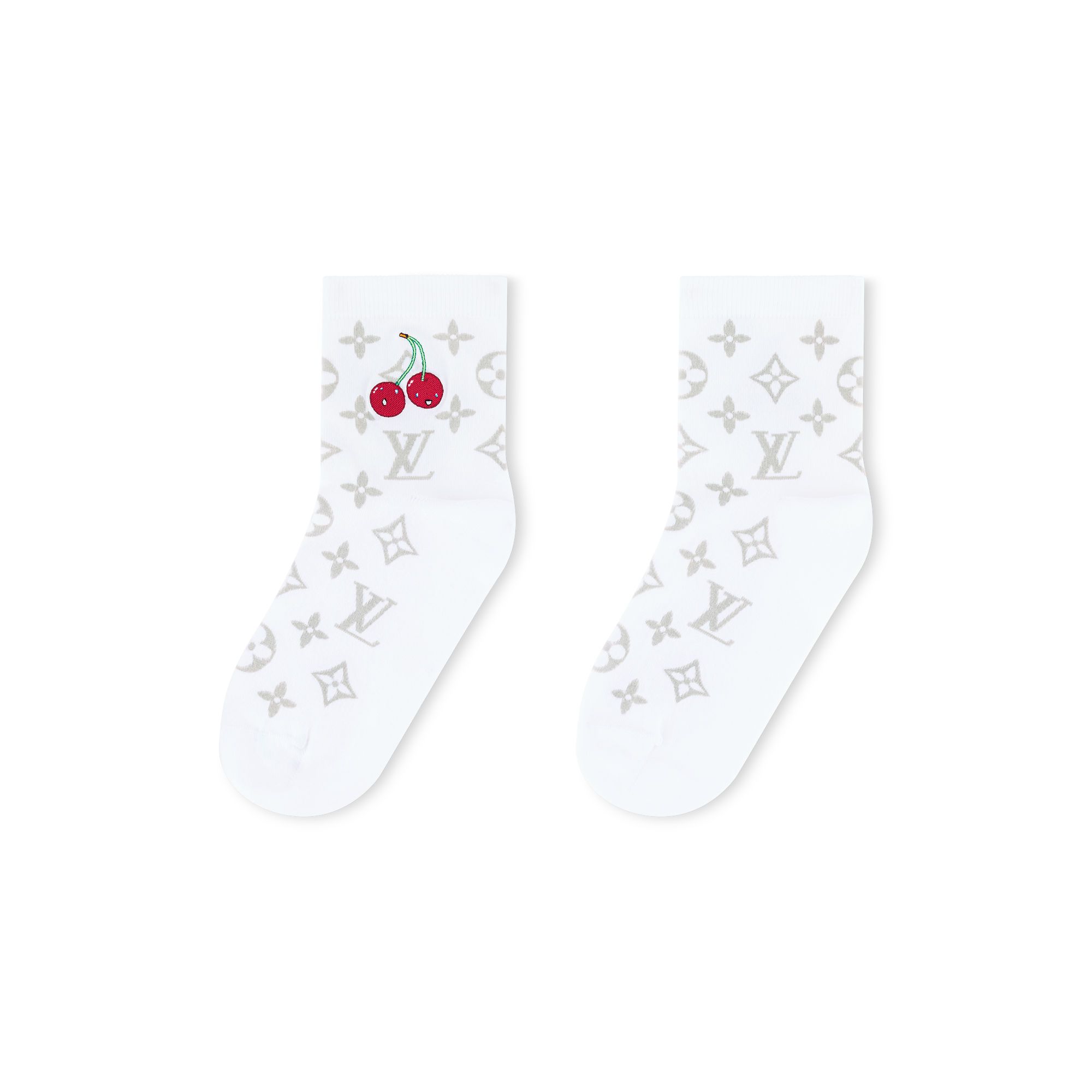 LV x TM Monogram Cerise Socks