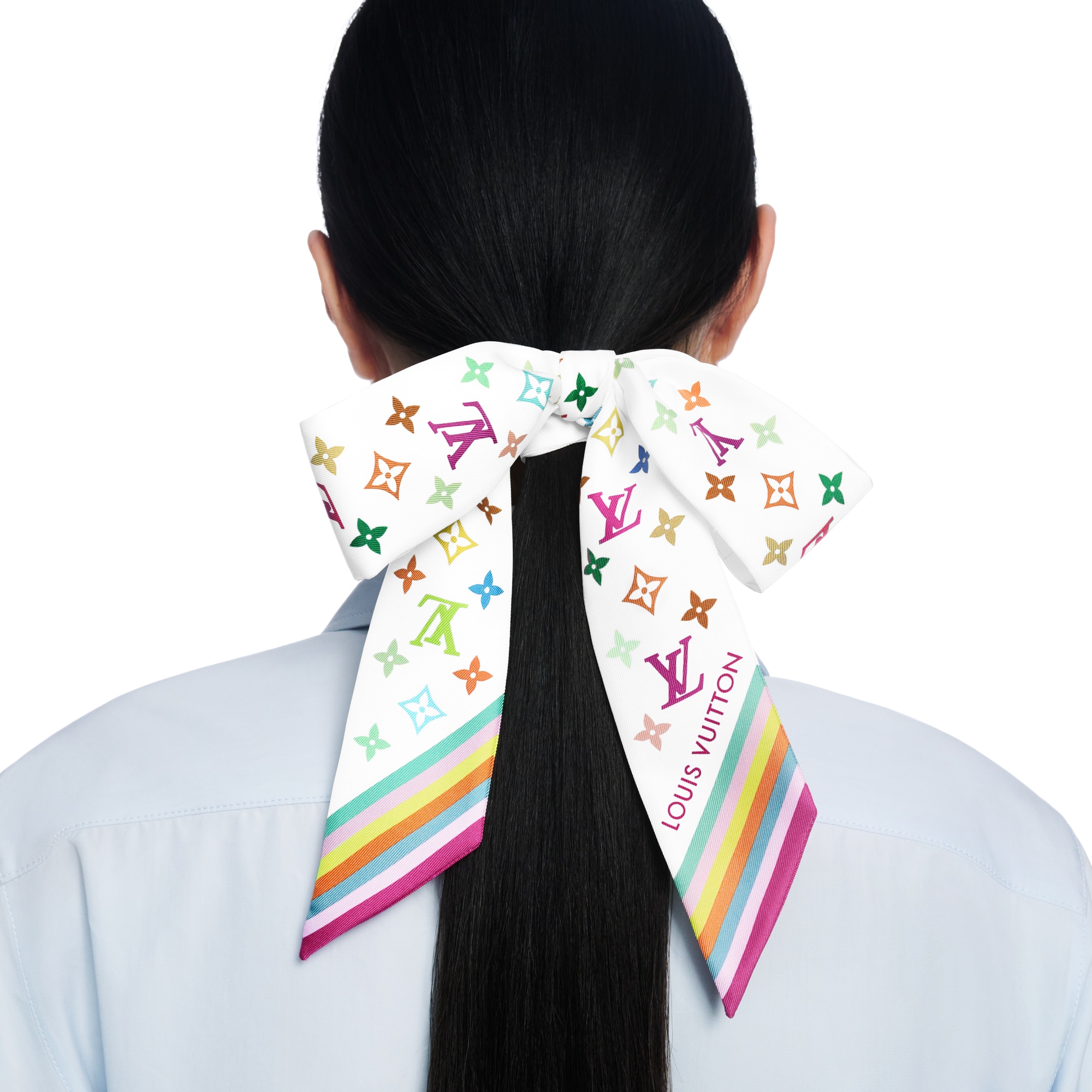S00 Accessories Silk Squares and Bandeaus  LV x TM Monogram Multicolor BB Bandeau | Louis Vuitton ® (Product zoom)