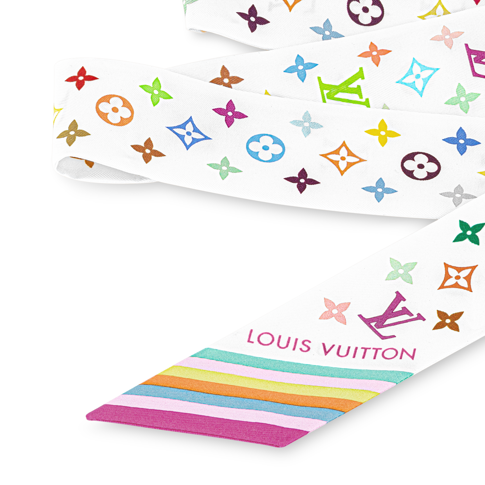 S00 Accessories Silk Squares and Bandeaus  LV x TM Monogram Multicolor BB Bandeau | Louis Vuitton ® (Product zoom)