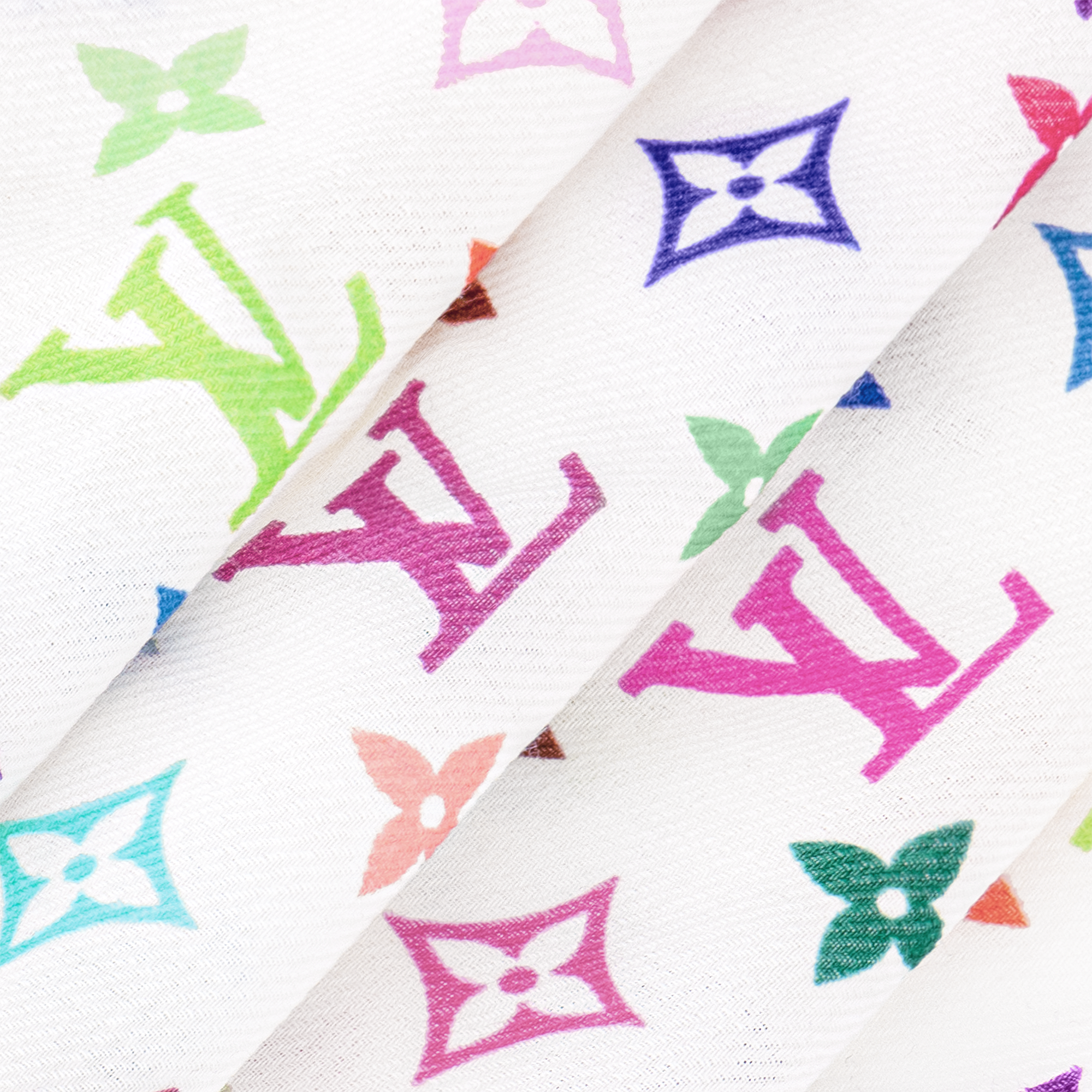 S00 Accessories Shawls and Stoles LV x TM Monogram Multicolor Shawl | Louis Vuitton ® (Product zoom)