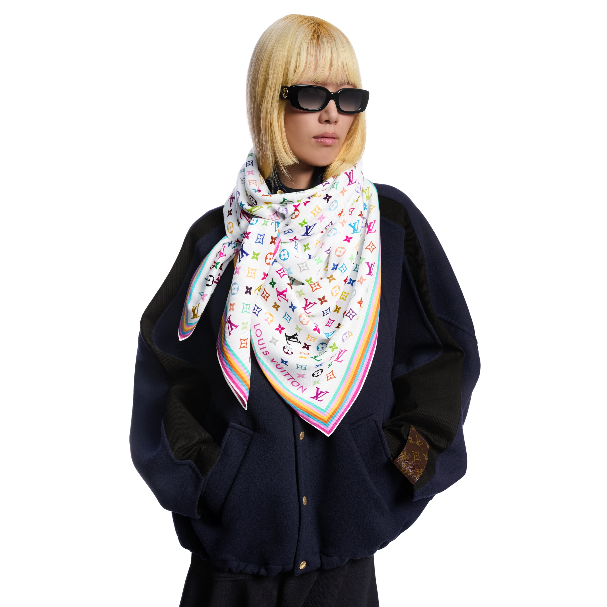 S00 Accessories Shawls and Stoles LV x TM Monogram Multicolor Shawl | Louis Vuitton ® (Product zoom)