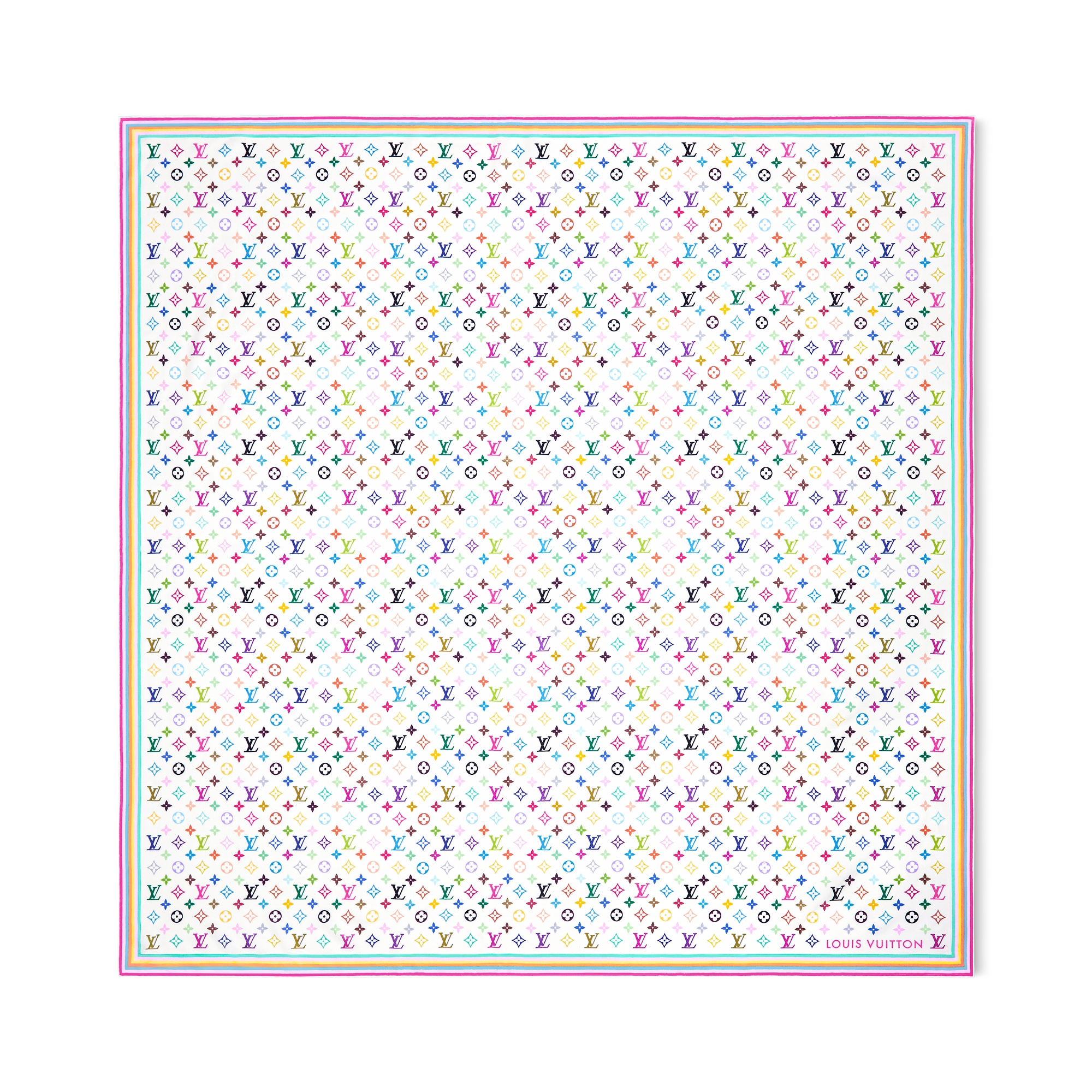 S00 Accessories Shawls and Stoles LV x TM Monogram Multicolor Shawl | Louis Vuitton ® (Product zoom)