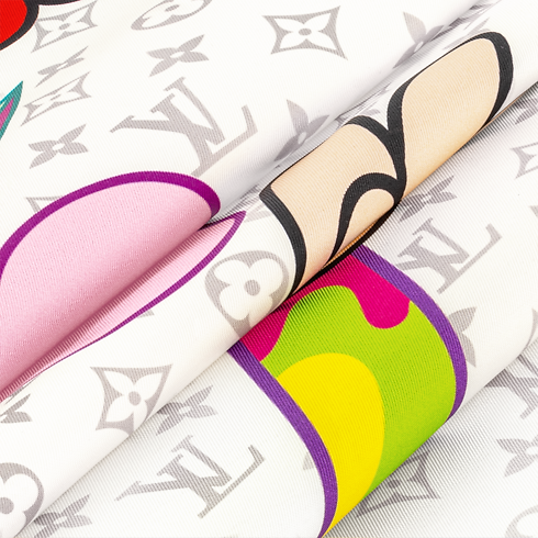 S00 Accessories Silk Squares and Bandeaus LV x TM Monogram Superflat Square 90 | Louis Vuitton ® (Product zoom)