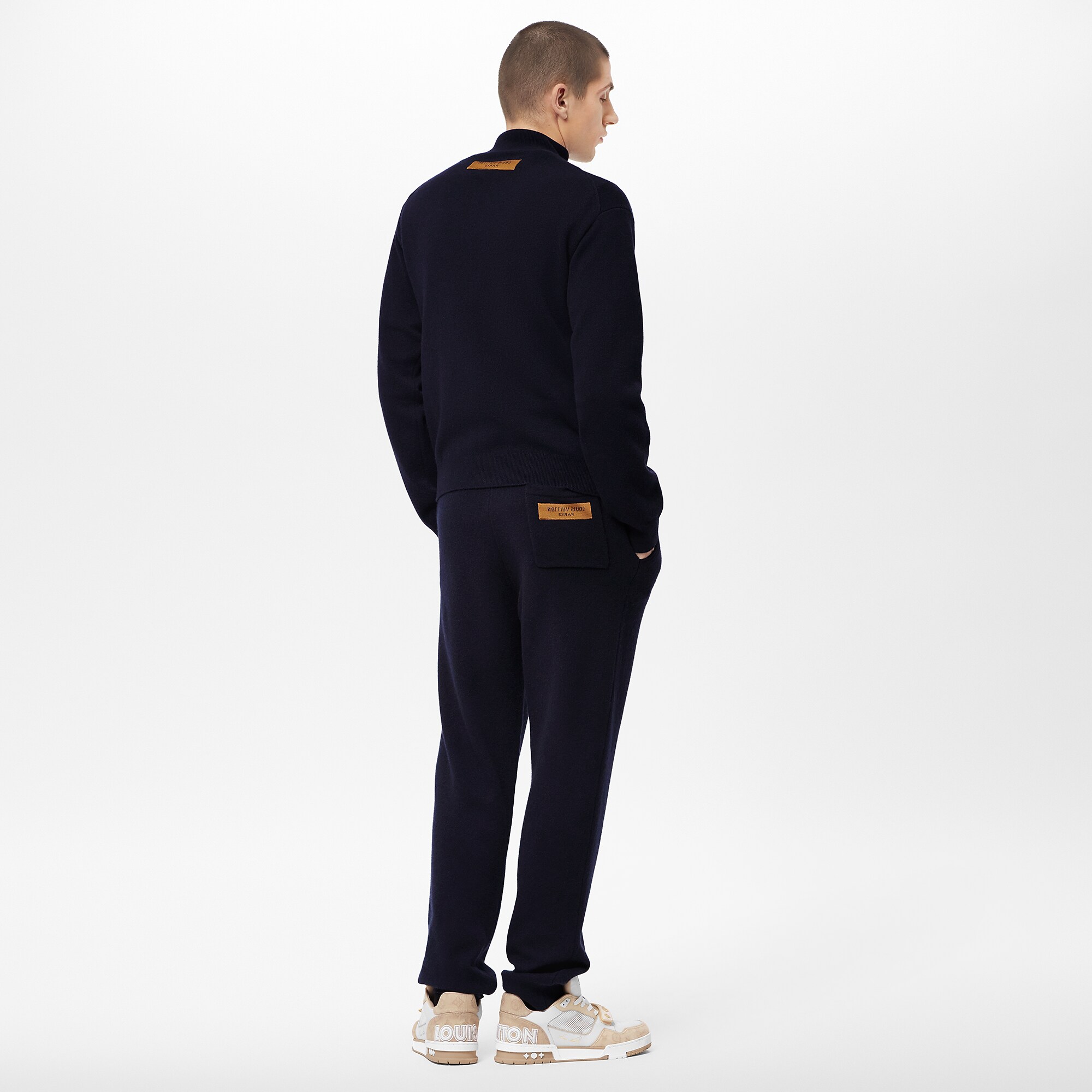 LVSE Inside-Out Zipped Through Cashmere Cardigan