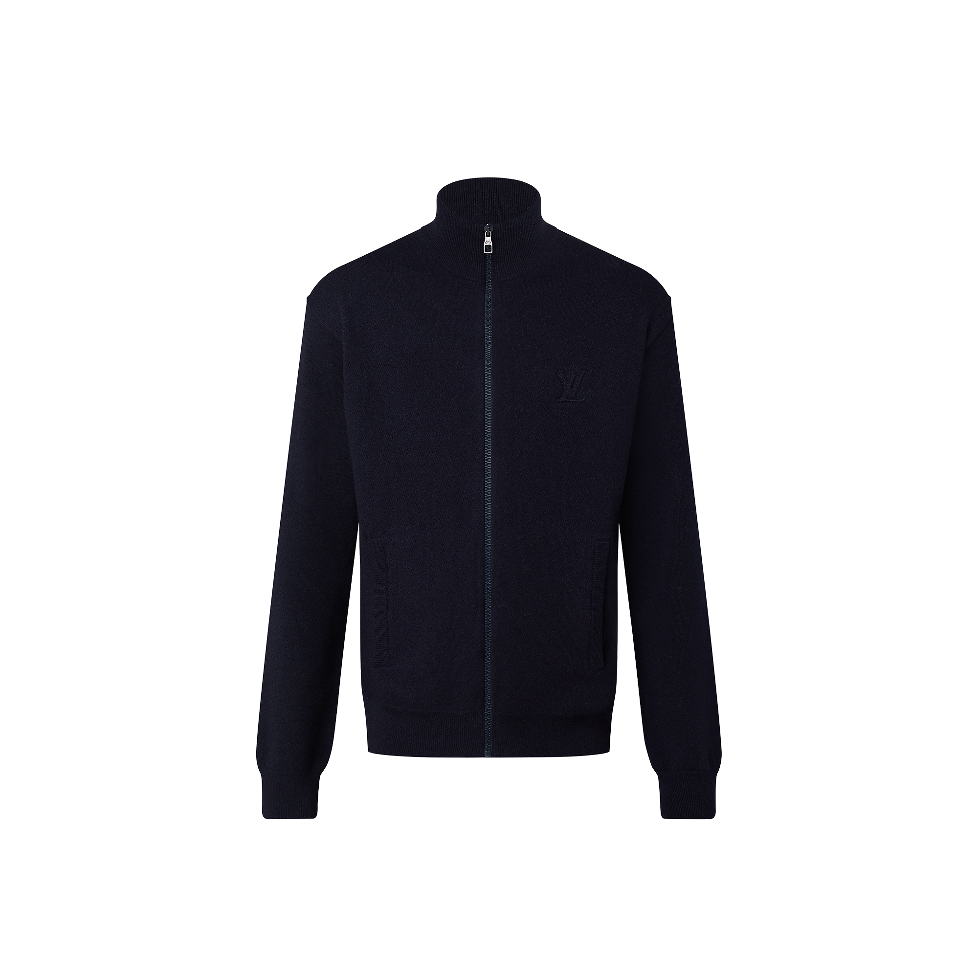 LVSE Inside-Out Zipped Through Cashmere Cardigan