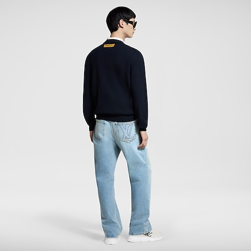 Ready-to-Wear All Ready-to-Wear LVSE LV Embossed Crewneck | Louis Vuitton ® (Product zoom)