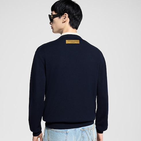 Ready-to-Wear All Ready-to-Wear LVSE LV Embossed Crewneck | Louis Vuitton ® (Product zoom)