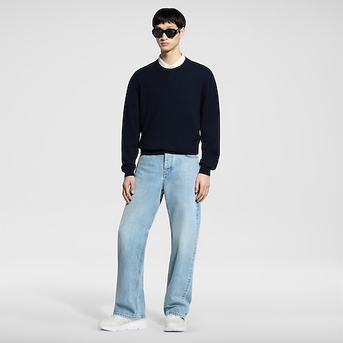 Ready-to-Wear All Ready-to-Wear LVSE LV Embossed Crewneck | Louis Vuitton ® (Product zoom)