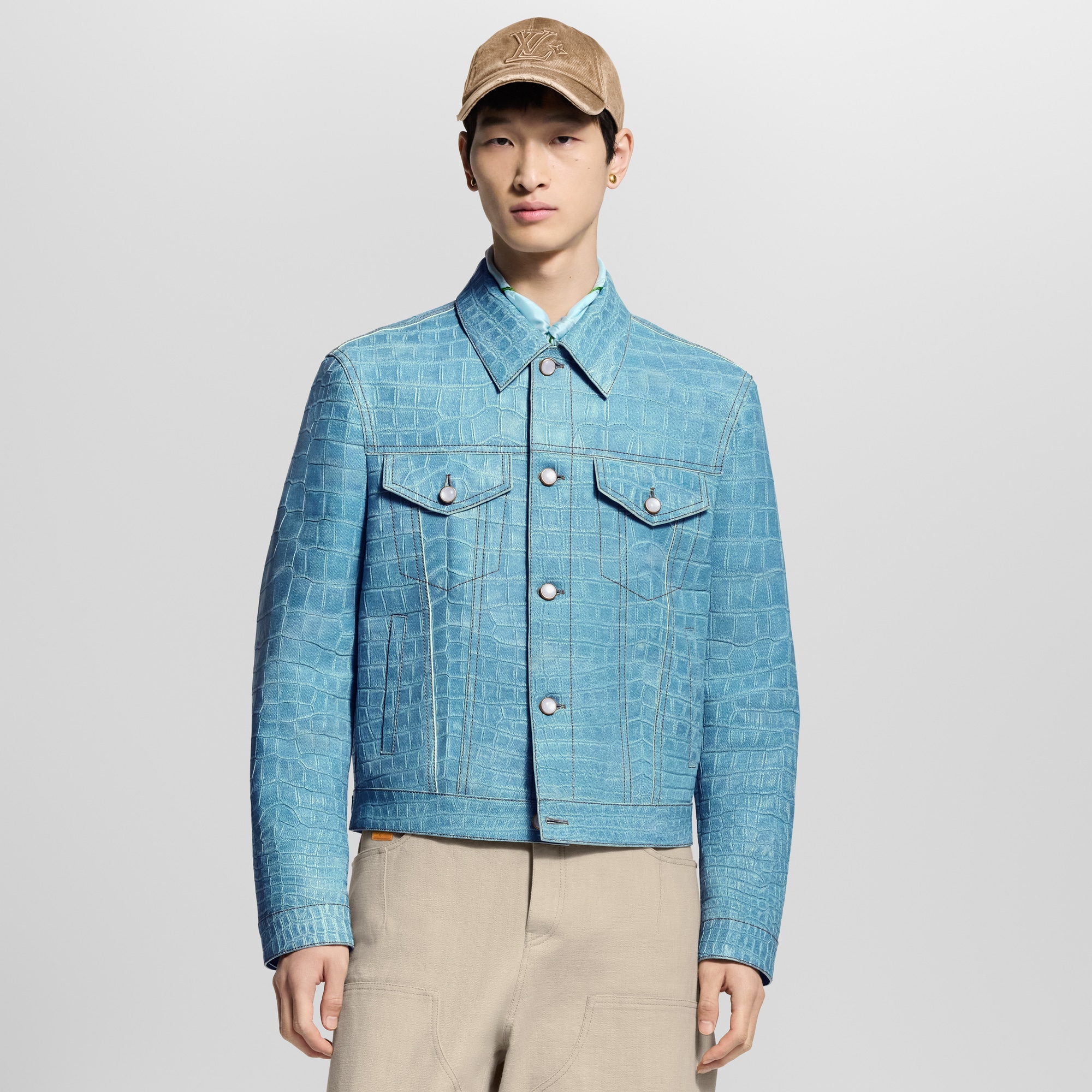  Ready-to-Wear Coats and Outerwear Made To Order Crocodile Trucker Jacket | Louis Vuitton ® (Product zoom)