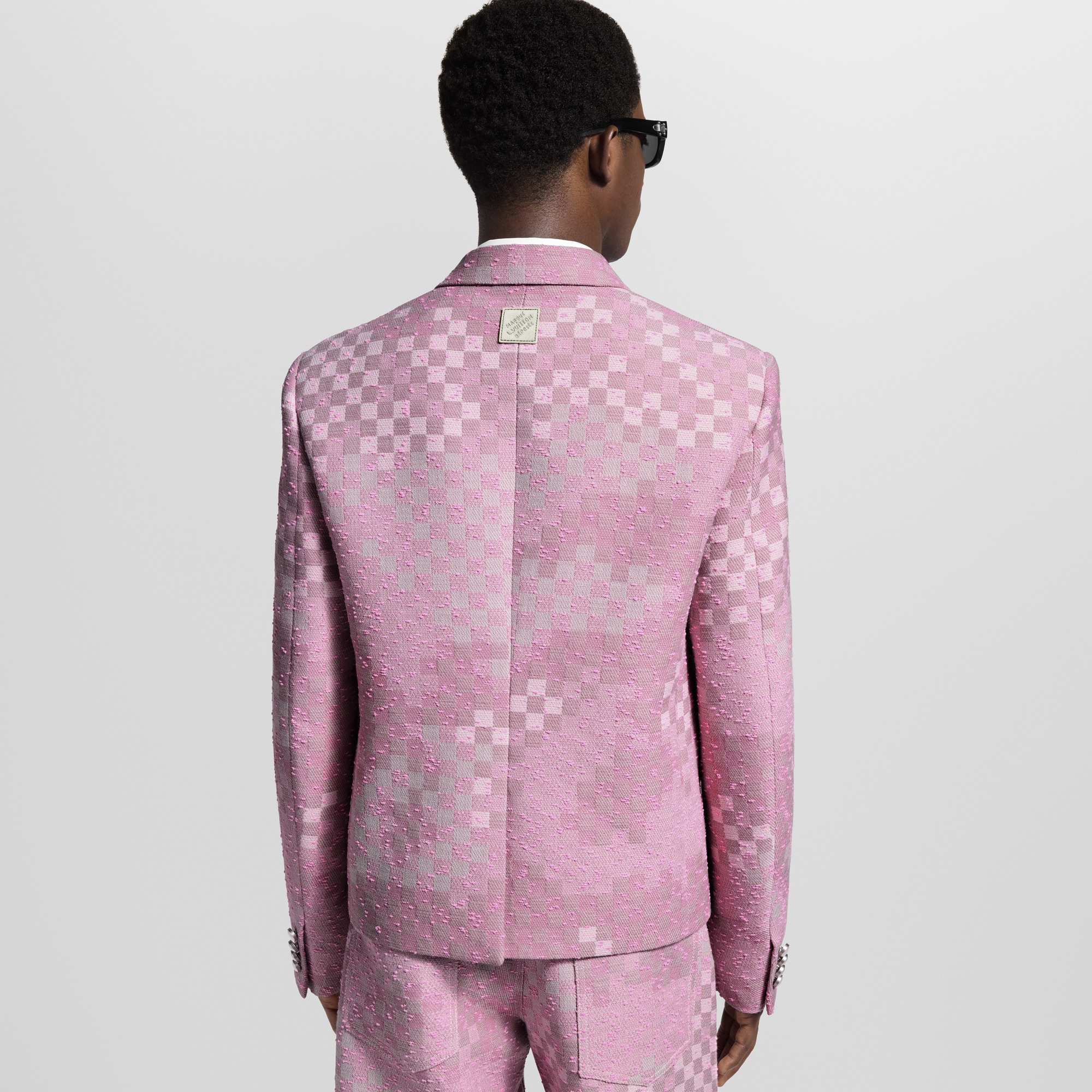  Ready-to-Wear Blazers and Jackets Made To Order Cropped Damoflage Tweed Jacket | Louis Vuitton ® (Product zoom)