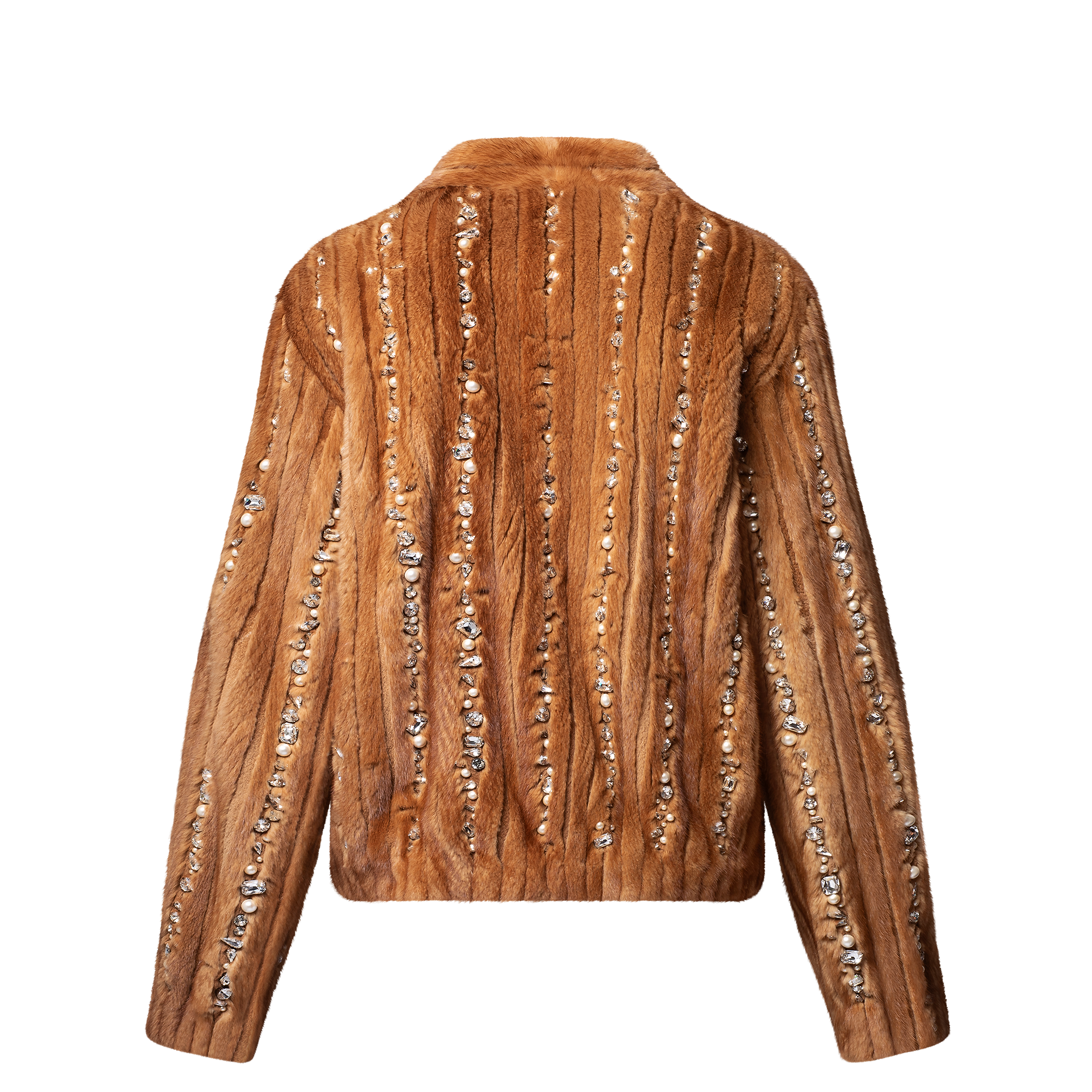Made To Order Embellished Mink Cardigan