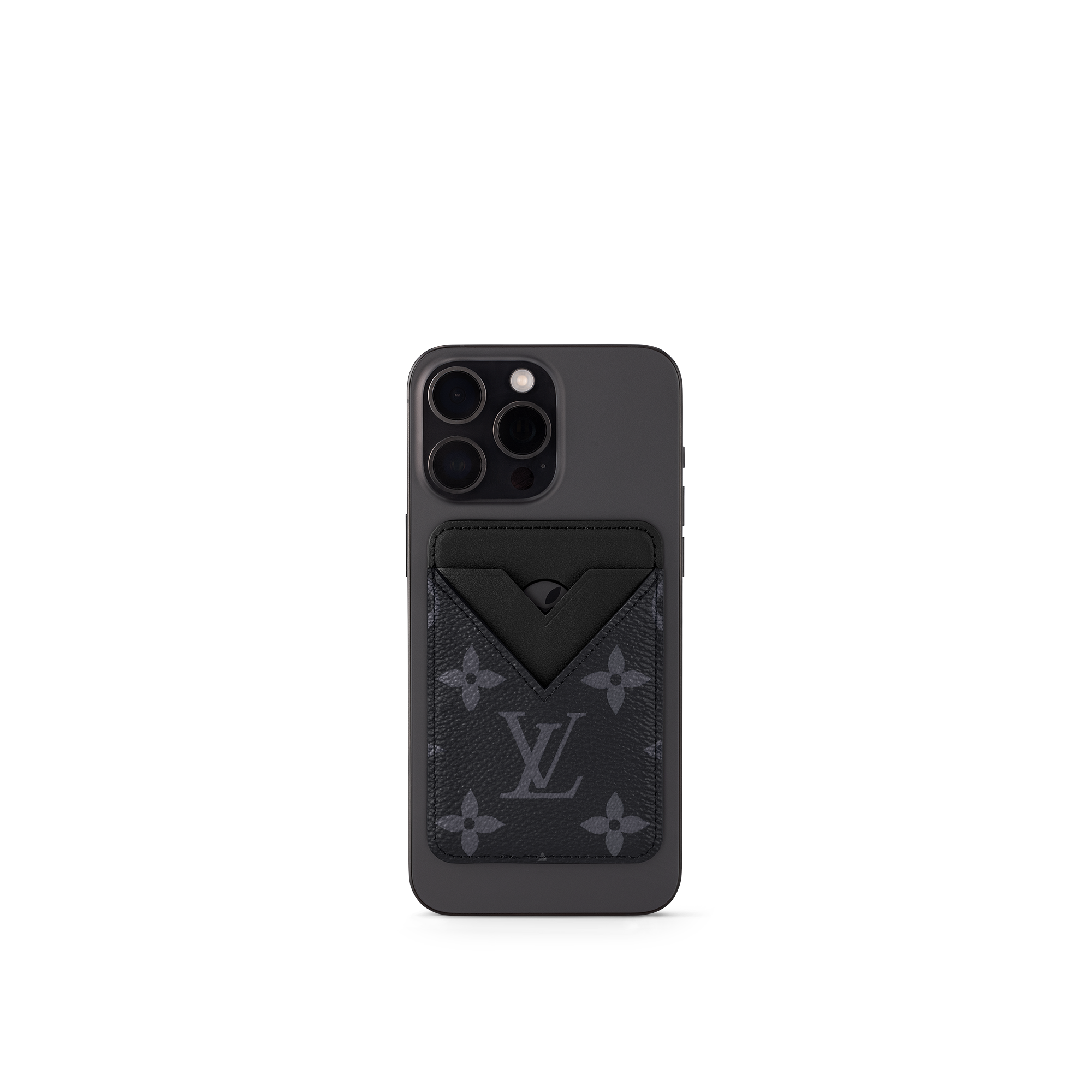 Monogram Eclipse Canvas Tech Objects and Accessories Smartphone Accessories Magnetic Card Holder | Louis Vuitton ® (Product zoom)