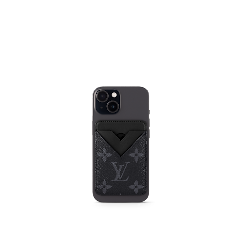 Monogram Eclipse Tech Objects and Accessories Smartphone Accessories Magnetic Card Holder | Louis Vuitton ® (Product zoom)