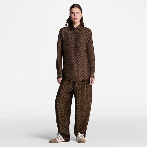 Ready-to-Wear Pants Mahina Baggy Pajama Pants | Louis Vuitton ® (Product zoom)