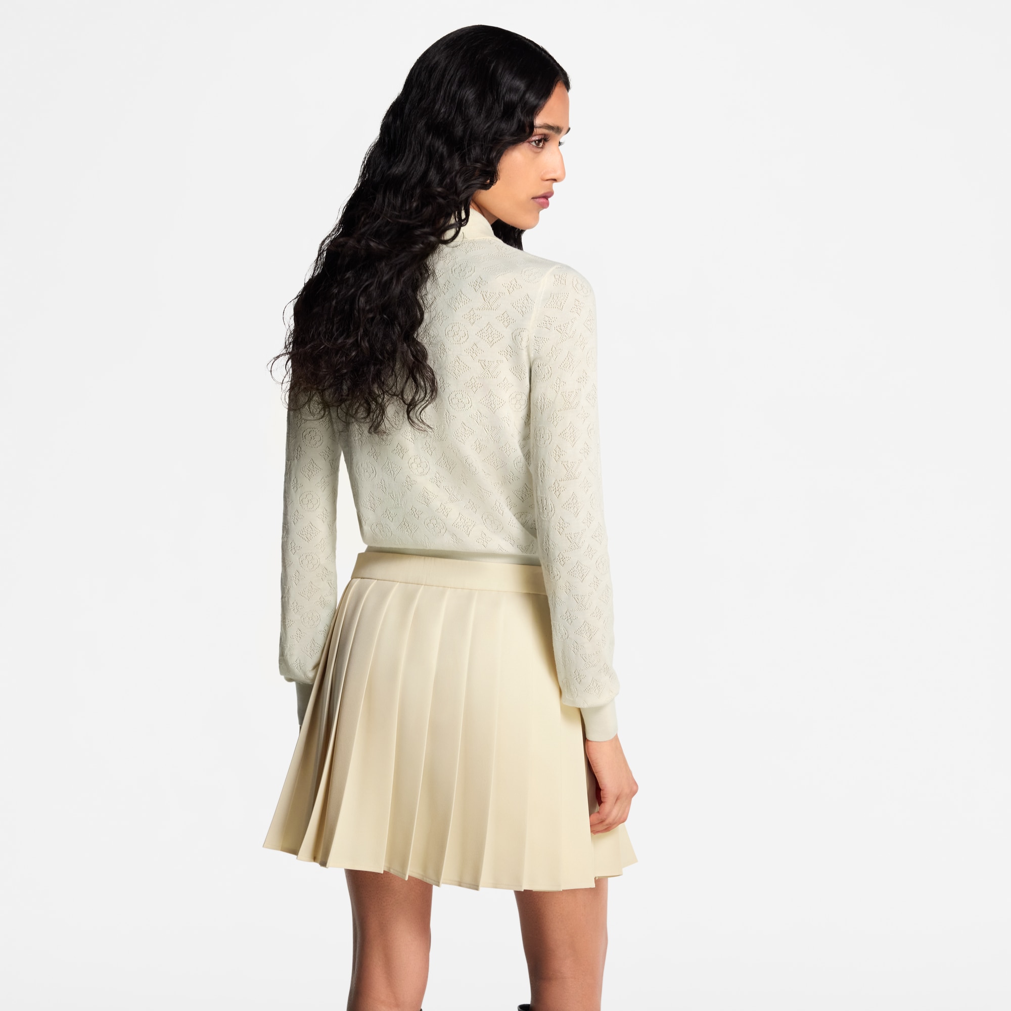  Ready-to-Wear Knitwear Mahina Long-Sleeved Polo Top | Louis Vuitton ® (Product zoom)