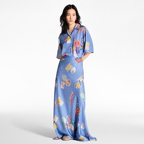 Ready-to-Wear Skirts and Shorts Mahina Patch Flared Maxi Skirt | Louis Vuitton ® (Product zoom)