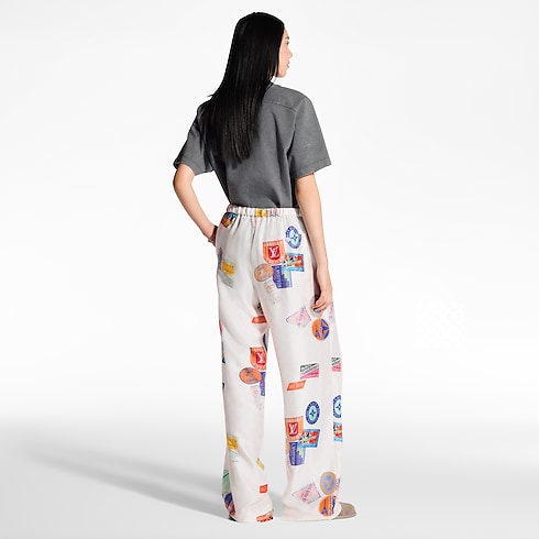 Ready-to-Wear Pants Mahina Patch Pajama Pants | Louis Vuitton ® (Product zoom)