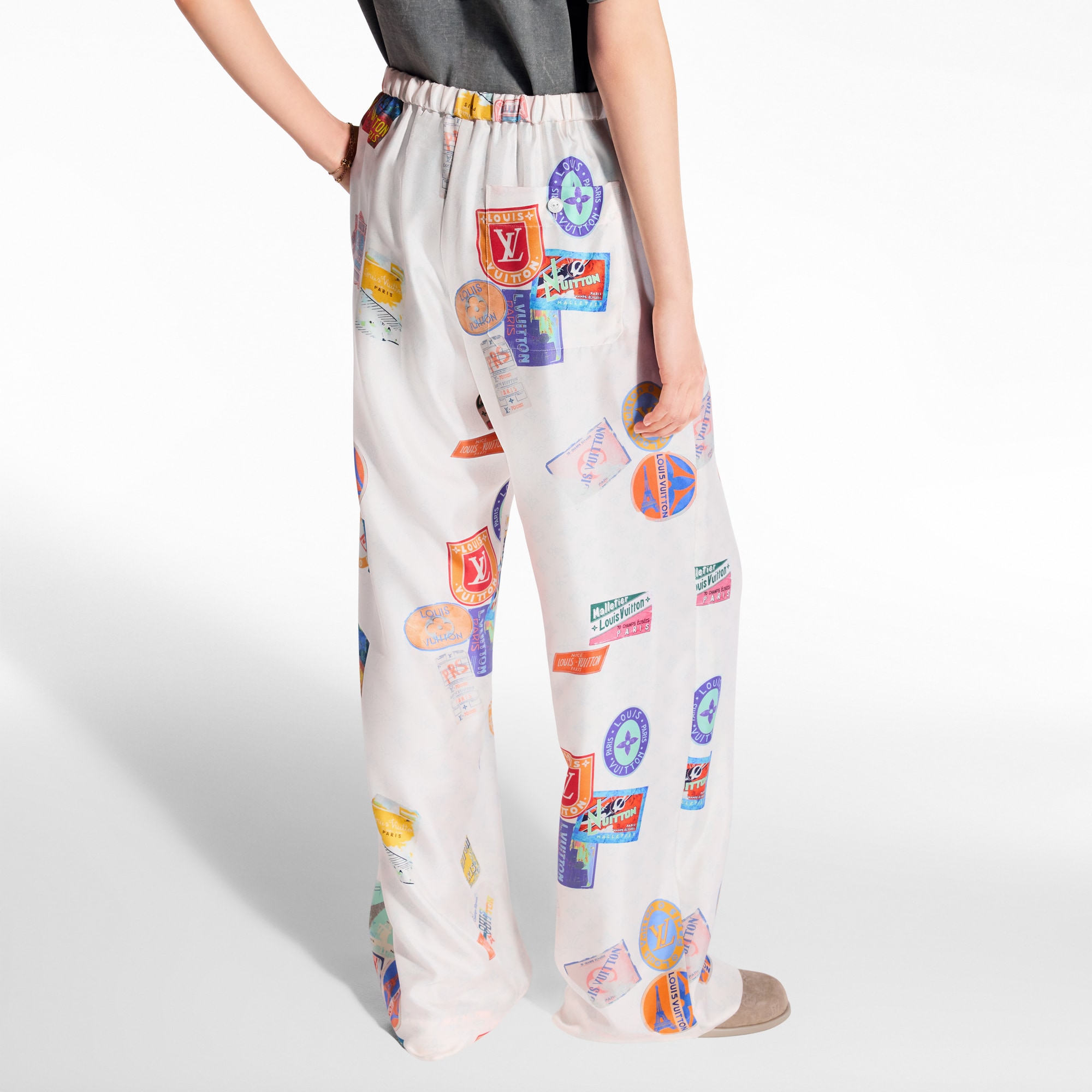  Ready-to-Wear Pants Mahina Patch Pajama Pants | Louis Vuitton ® (Product zoom)