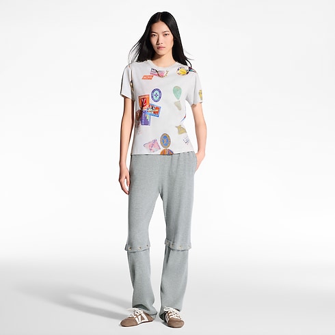 Ready-to-Wear Tops Mahina Patch Print T-Shirt | Louis Vuitton ® (Product zoom)