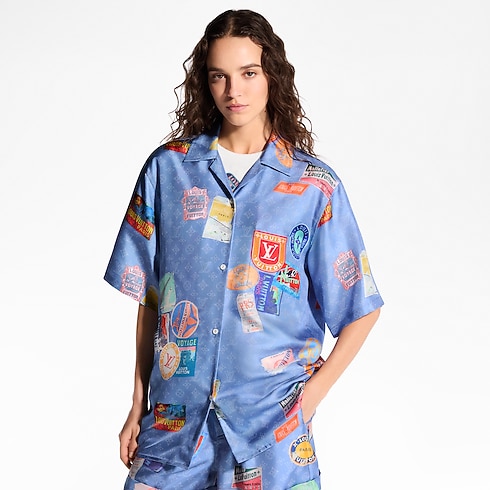 Ready-to-Wear Tops Mahina Patch Short-Sleeved Shirt | Louis Vuitton ® (Product zoom)