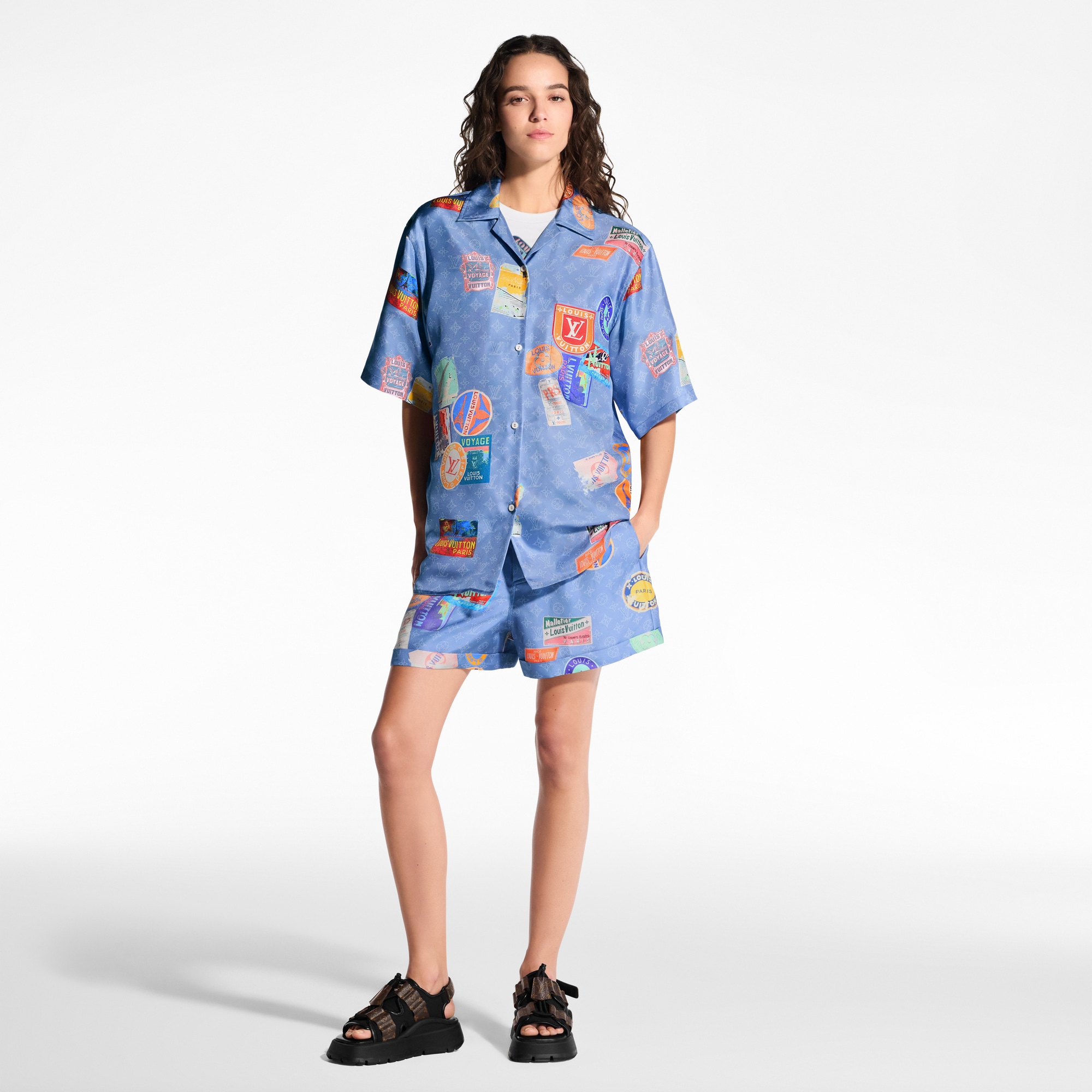  Ready-to-Wear Tops Mahina Patch Short-Sleeved Shirt | Louis Vuitton ® (Product zoom)