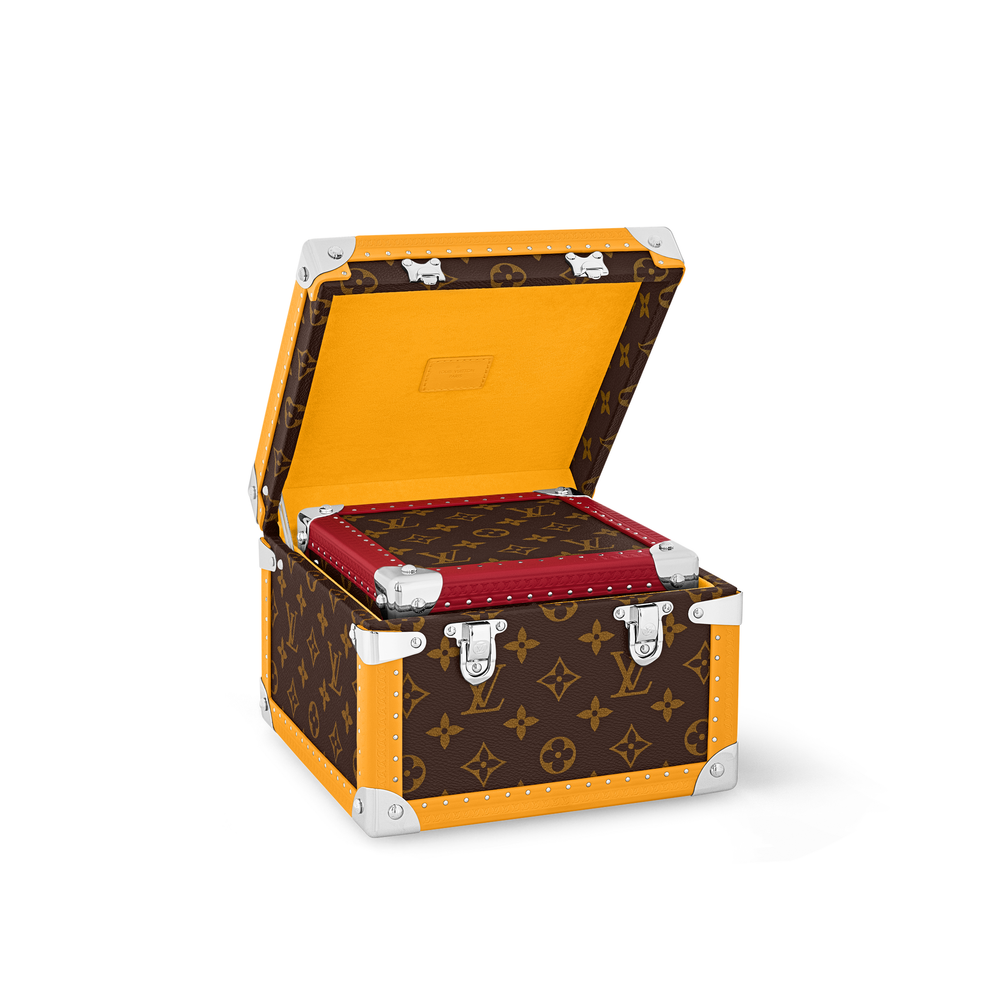Monogram Macassar Canvas Trunks and Boxes Boxes Malle Pyramide  | Louis Vuitton ® (Product zoom)