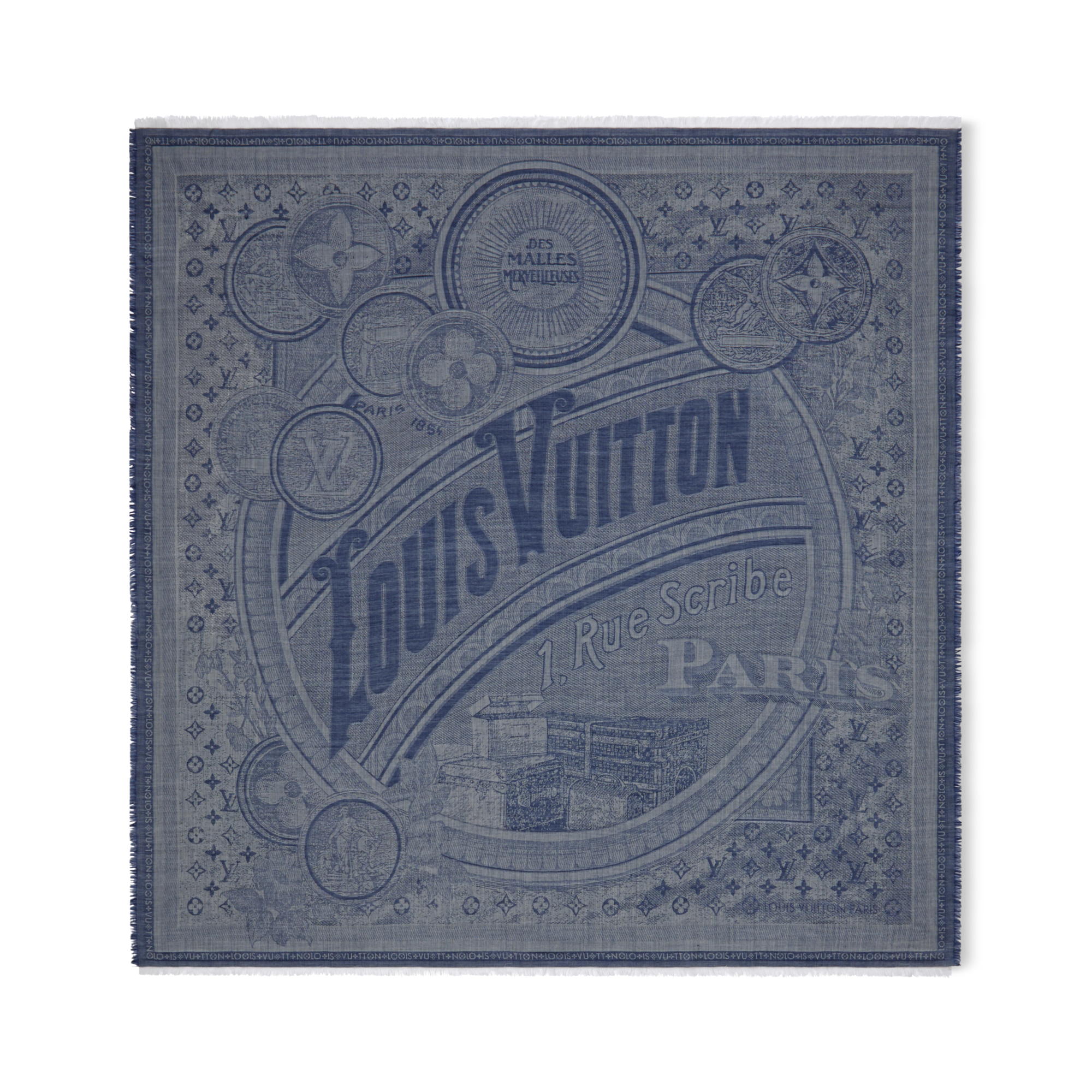 S00 Accessories Shawls and Stoles Malles Merveilleuses Shawl | Louis Vuitton ® (Product zoom)