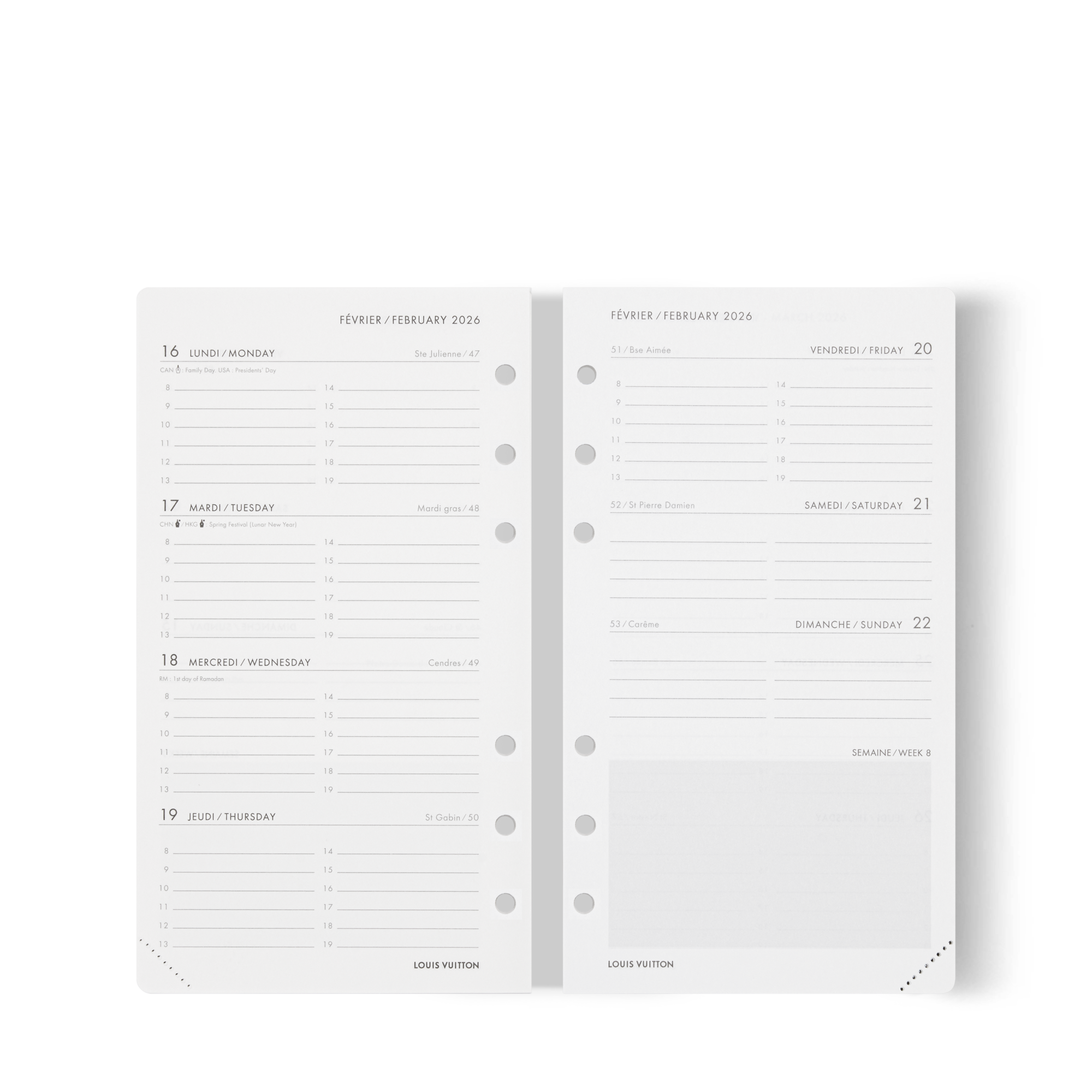  Library Office and Writing Medium Functional Agenda Refill 2026 | Louis Vuitton ® (Product zoom)