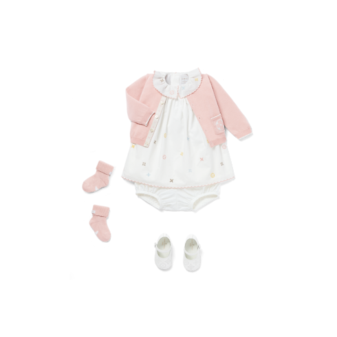 S00 Gifts for Babies } Meli-Melo Embroidered Dress | Louis Vuitton ® (Product zoom)