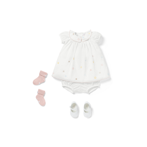 S00 Gifts for Babies } Meli-Melo Embroidered Dress | Louis Vuitton ® (Product zoom)