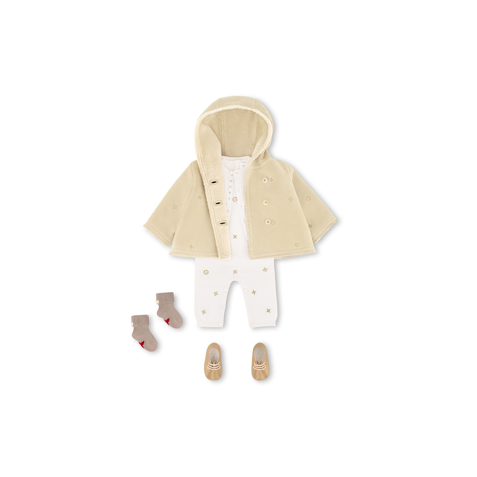 S00 Gifts for Babies } Meli-Melo Gold Playsuit | Louis Vuitton ® (Product zoom)