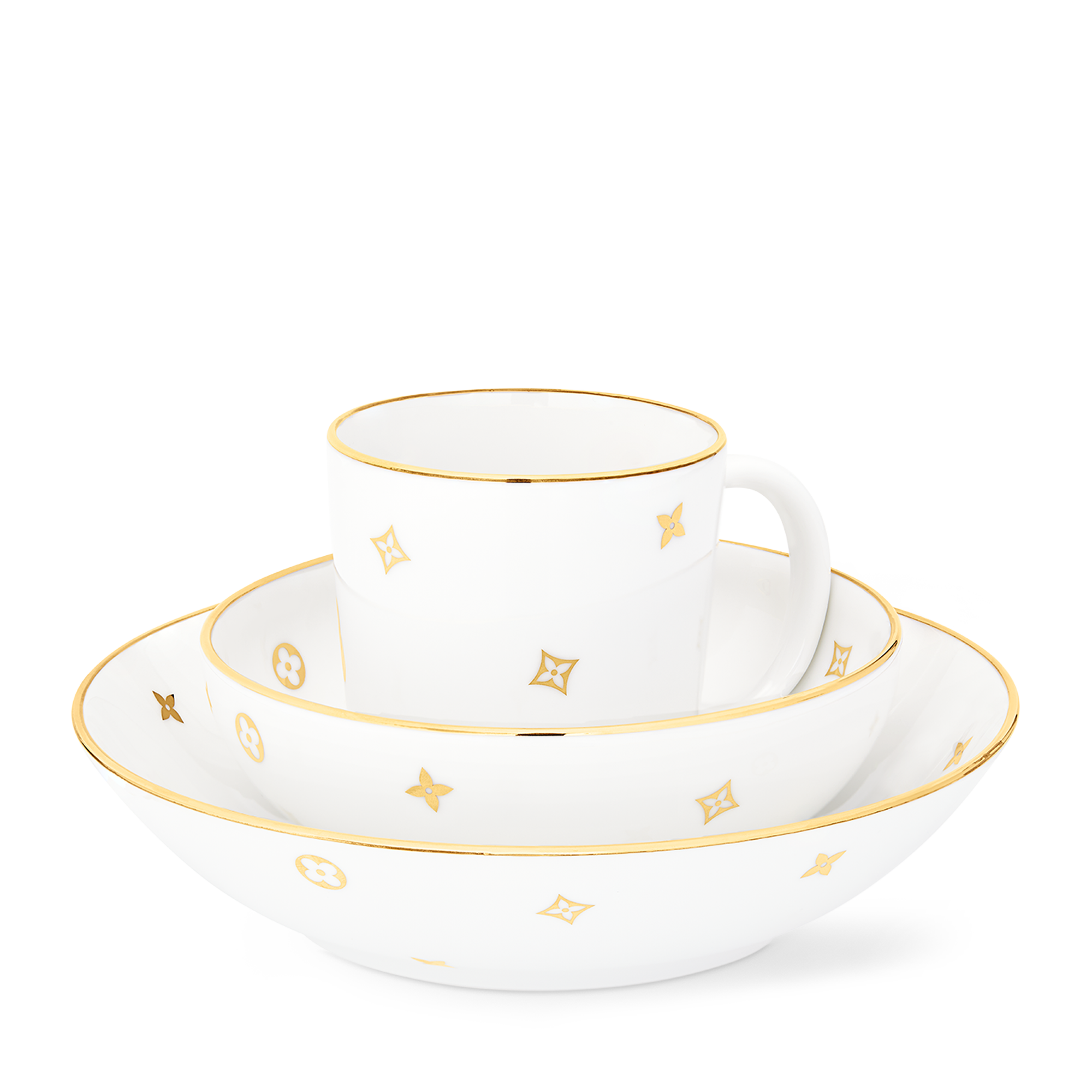 S00 Gifts for Babies } Meli-Melo Gold Porcelain Set | Louis Vuitton ® (Product zoom)