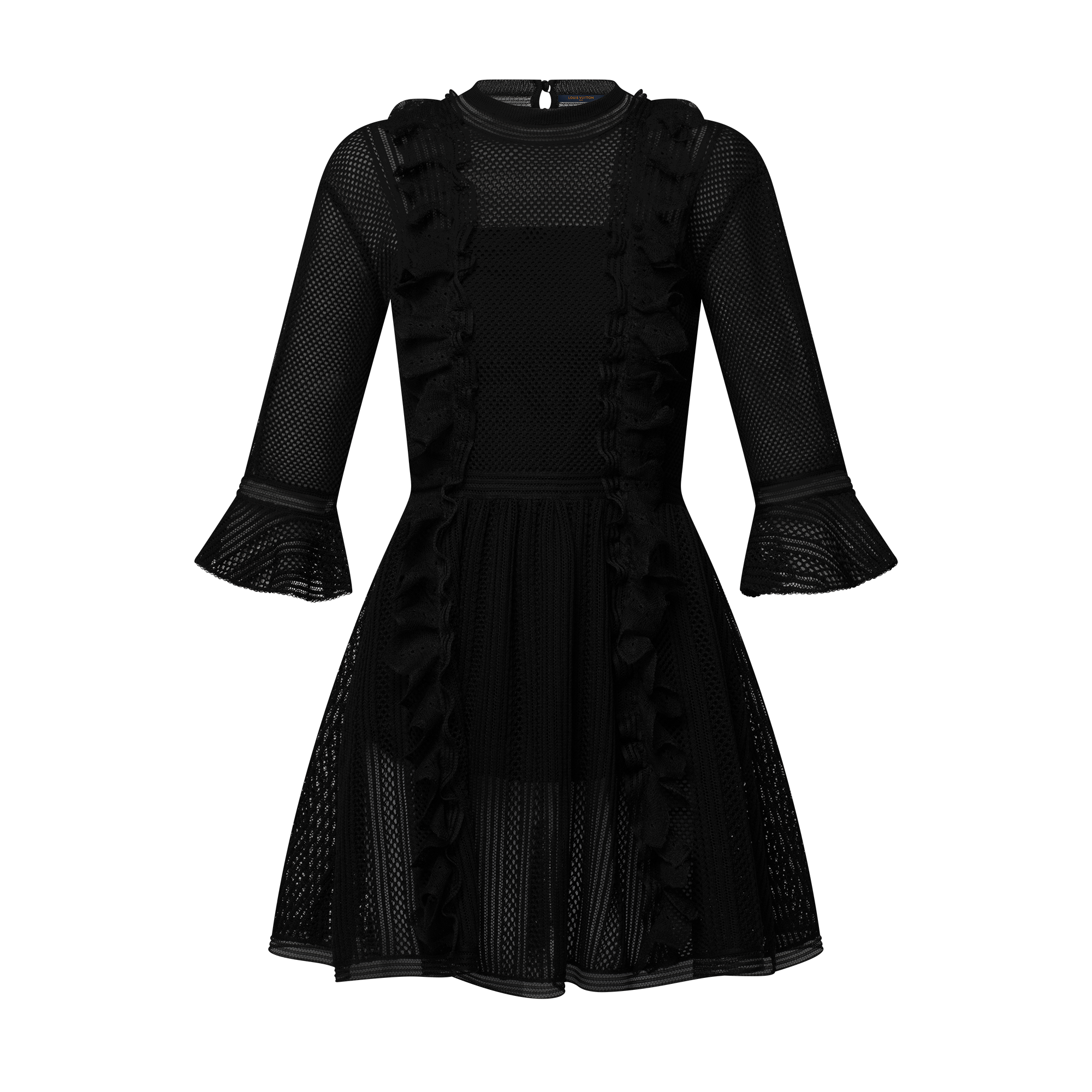 chinese dress ladies LOUIS VUITTON Asymmetrical Lace Knit Charm Dress • SneakerSouqq main image 0