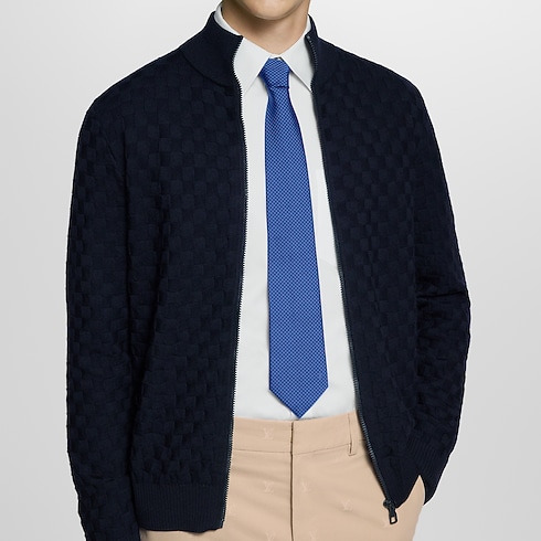 S00 For Men New Formal Micro Damier Tie | Louis Vuitton ® (Product zoom)